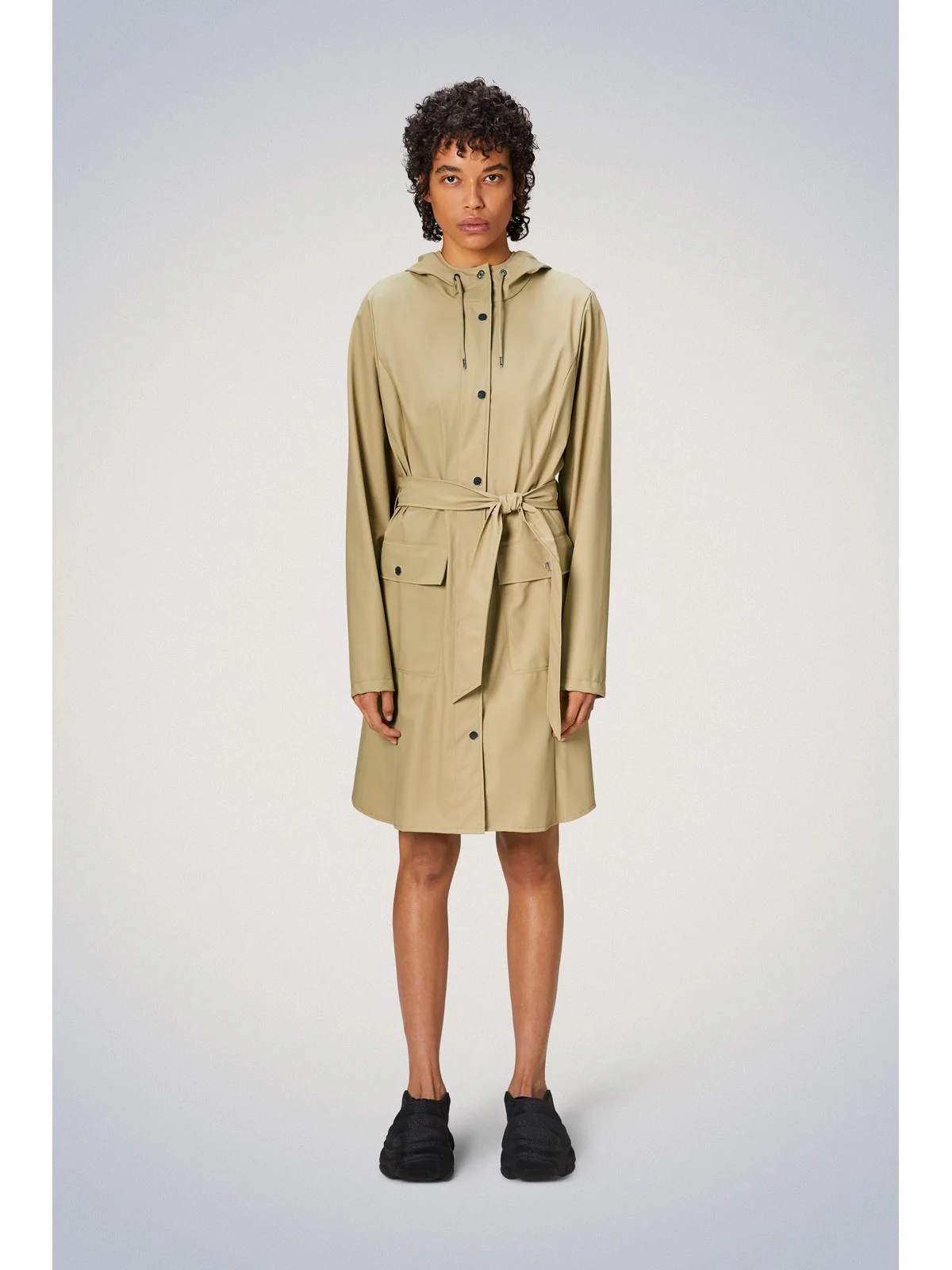 RAINS Giubbino Donna Curve W Jacket W3 18130 24 Sand Beige - Image 2