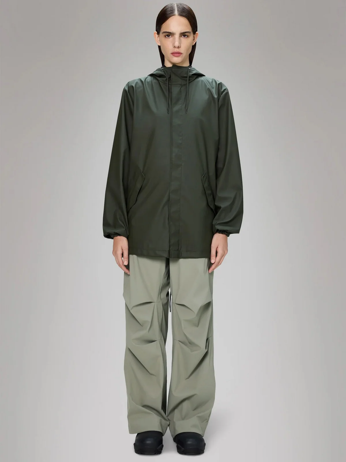 RAINS Giubbino Unisex adulto Fishtail Jacket W3 18010 03 Green GREEN - Image 5