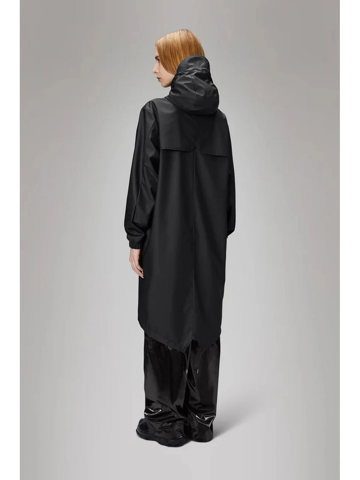 RAINS Giubbino Unisex adulto Fishtail Parka 18140 BLA Nero - Image 3