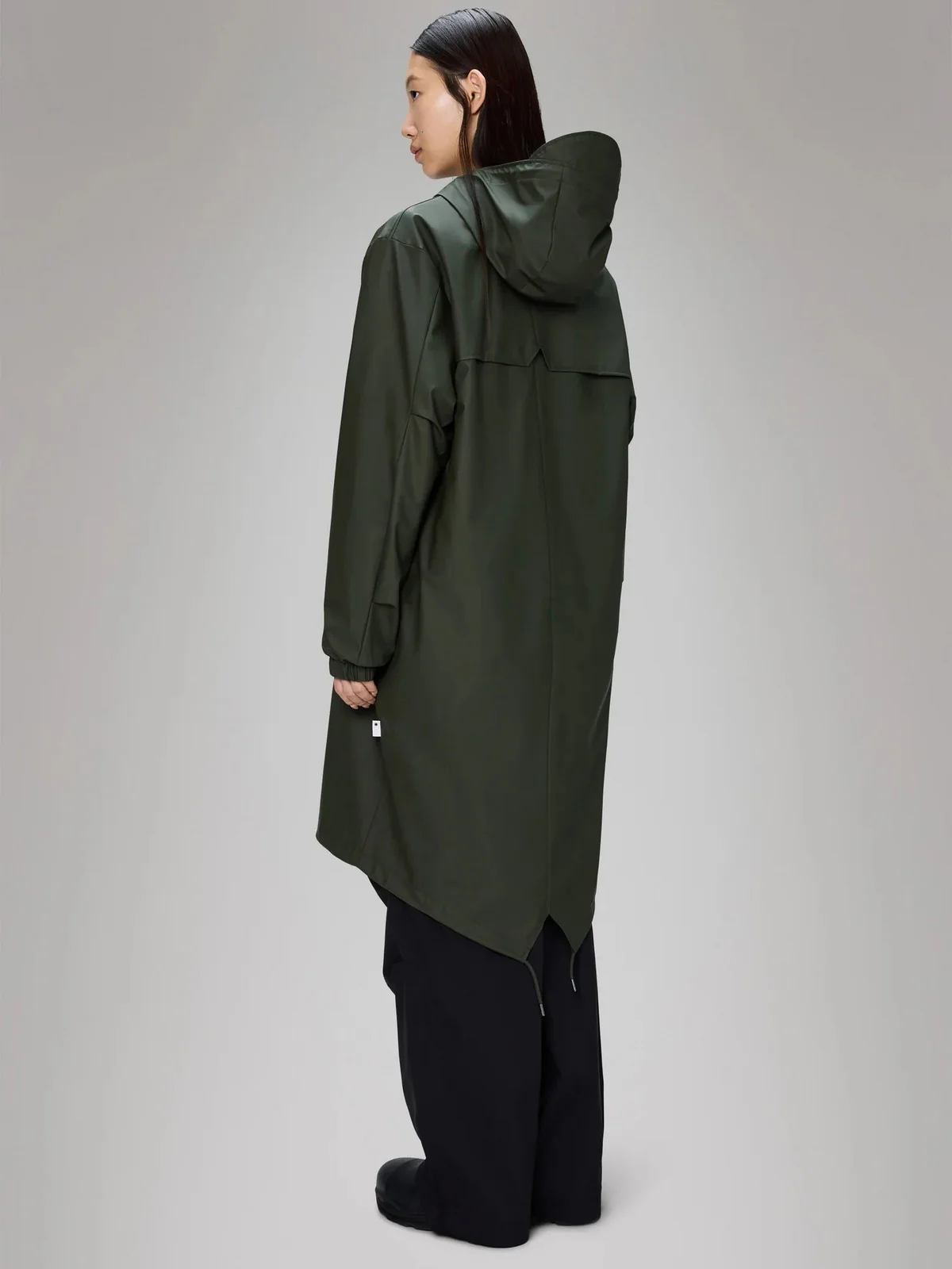 RAINS Giubbino Unisex adulto Fishtail Parka W3 18140 03 Green GREEN - Image 4