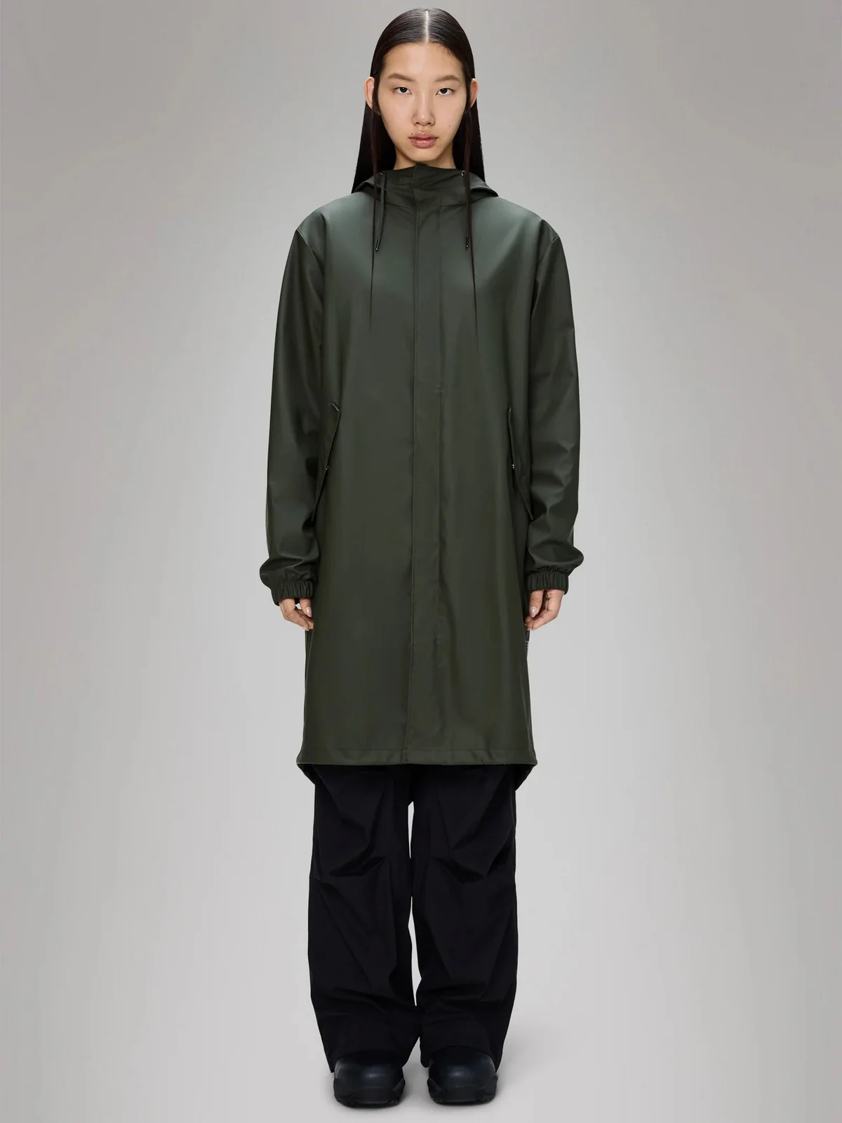 RAINS Giubbino Unisex adulto Fishtail Parka W3 18140 03 Green GREEN - Image 5