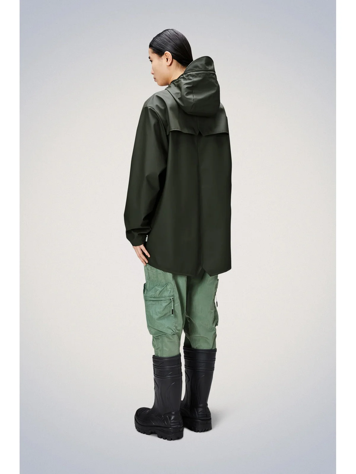 RAINS Giubbino Unisex adulto Jacket W3 12010 03 Green Verde - Image 3