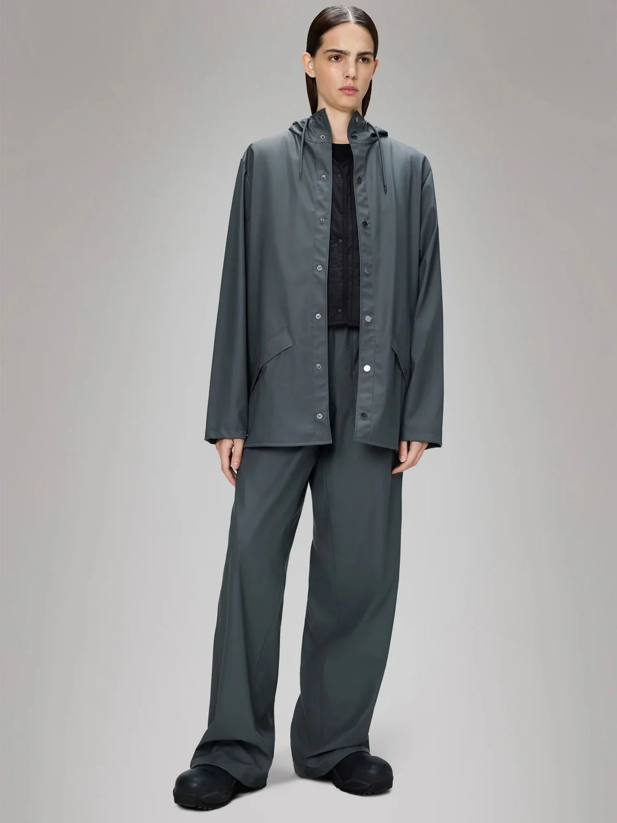 RAINS Giubbino Unisex adulto Jacket W3 12010 124 Lagoon Lagoon - Image 3