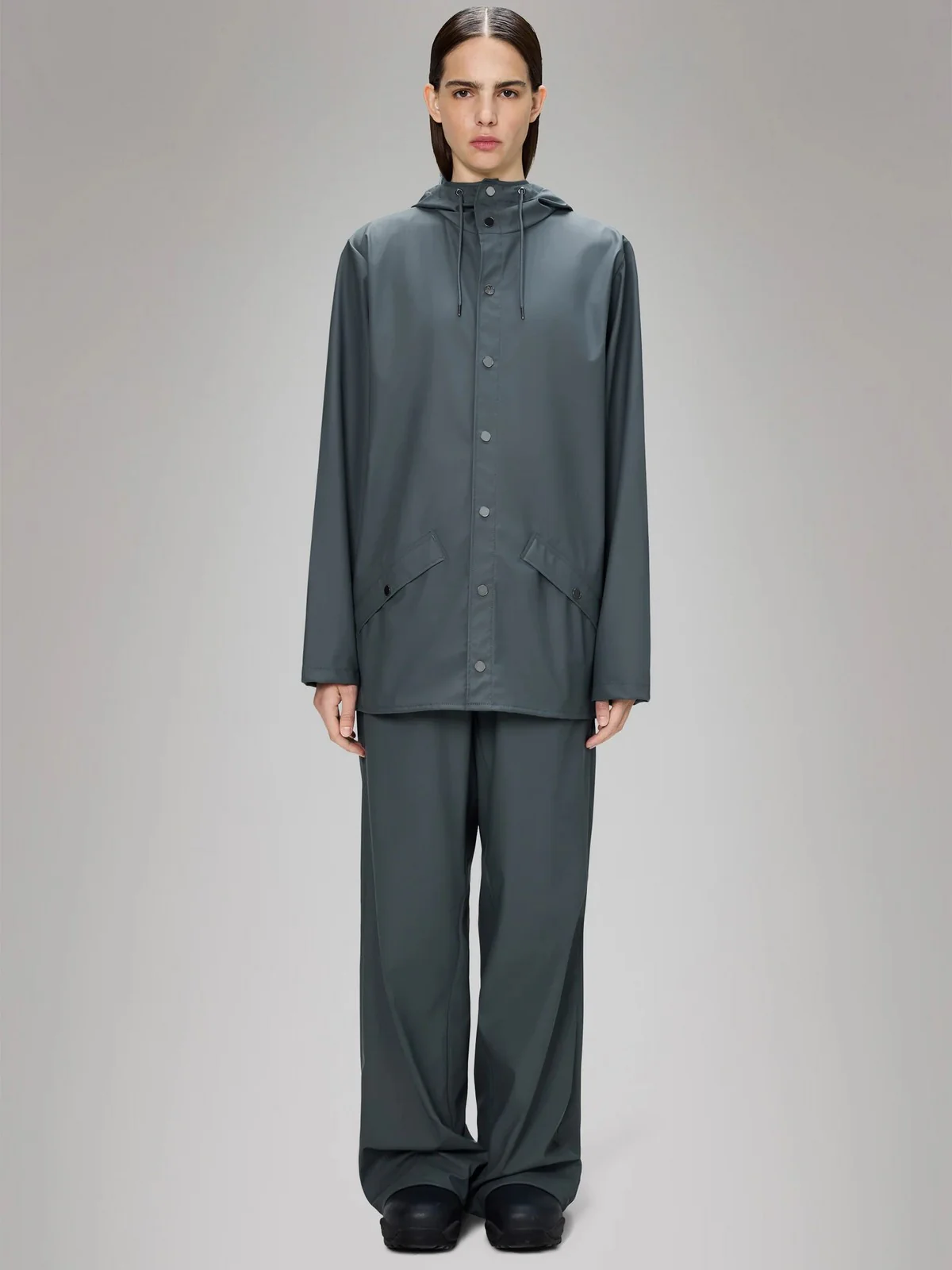 RAINS Giubbino Unisex adulto Jacket W3 12010 124 Lagoon Lagoon - Image 5
