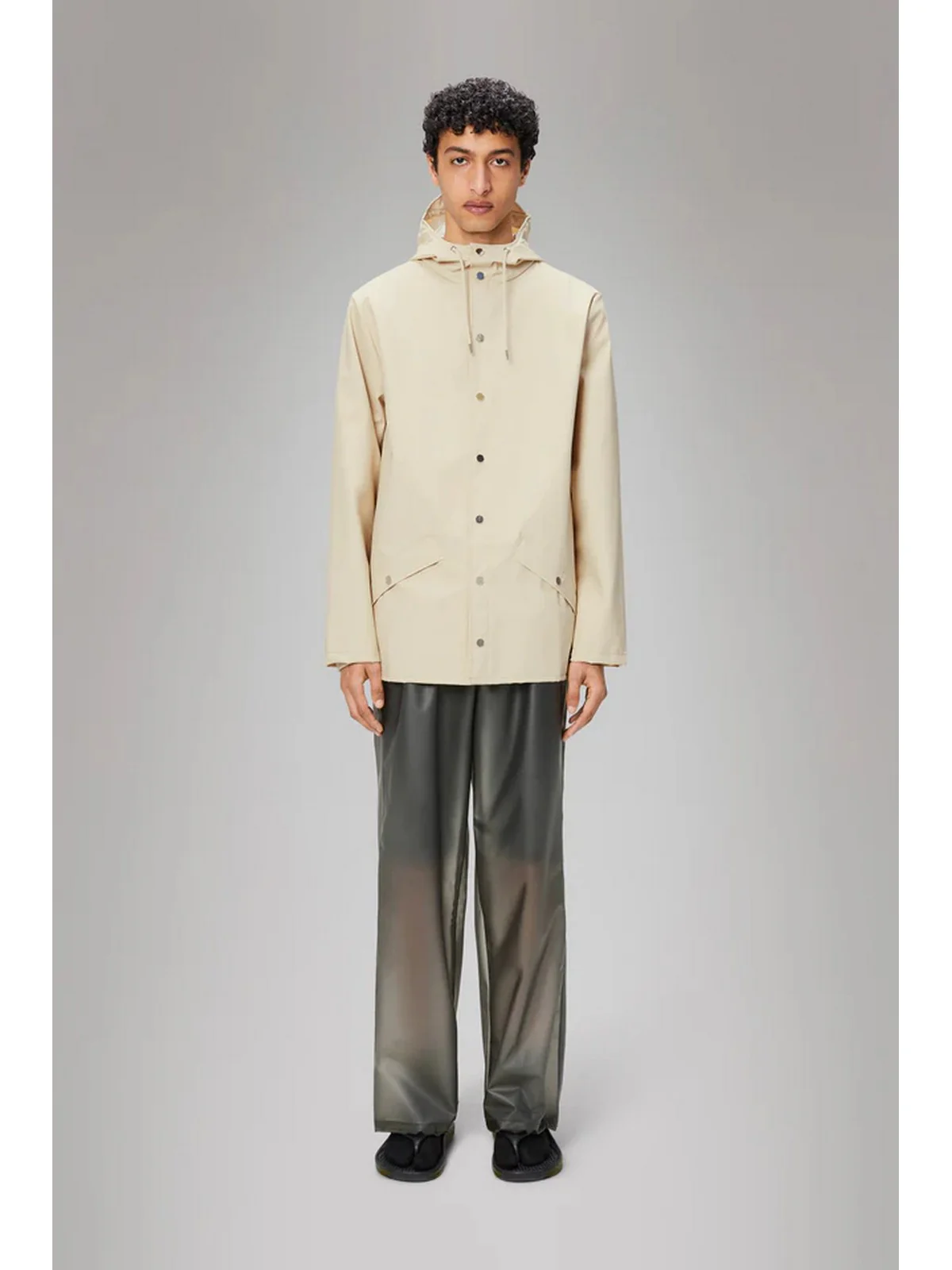 RAINS Giubbino Unisex adulto Jacket W3 12010 26 Dune Beige - Image 3