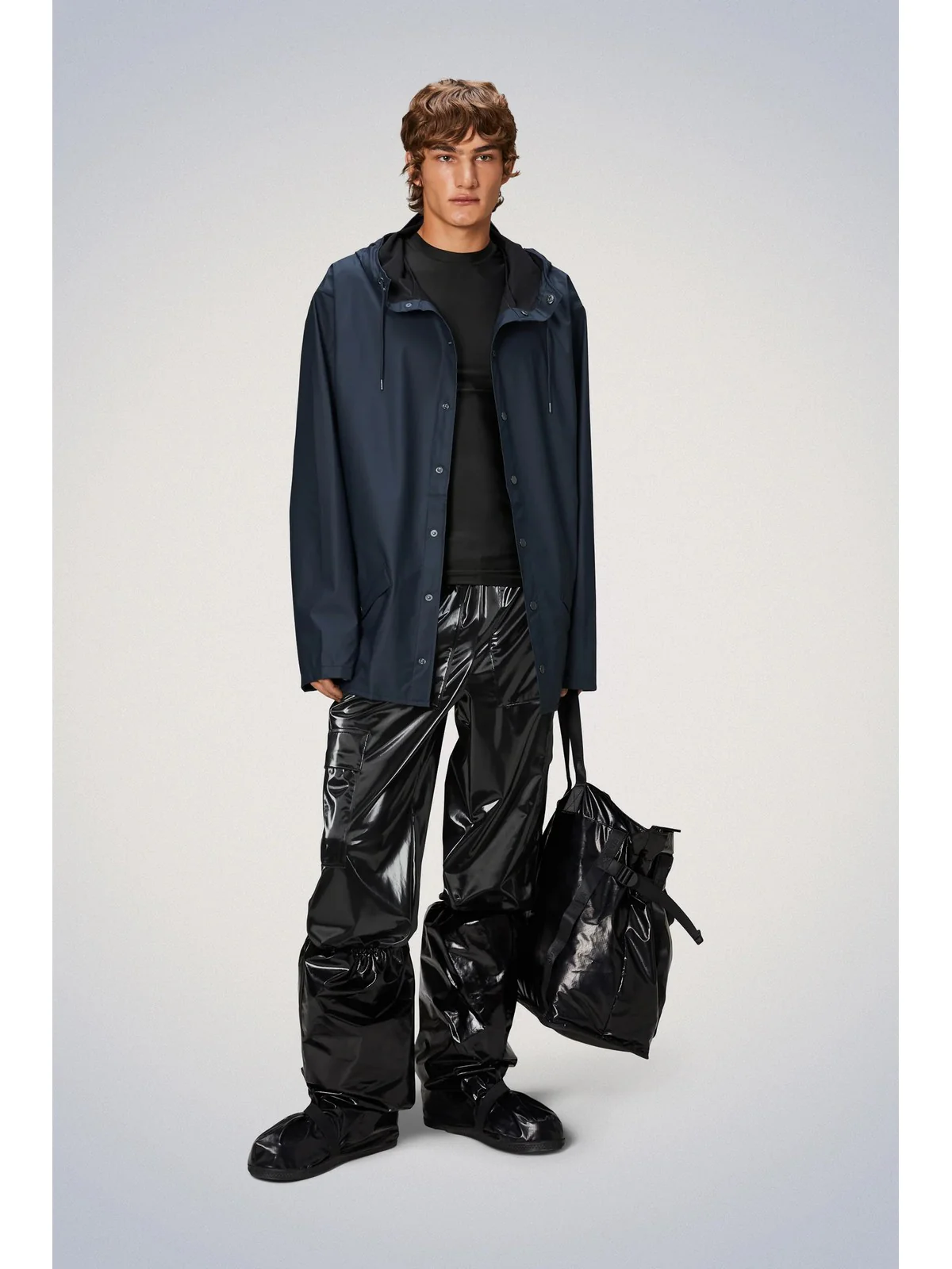 RAINS Giubbino Unisex adulto Jacket W3 12010 47 Navy Blu - Image 4