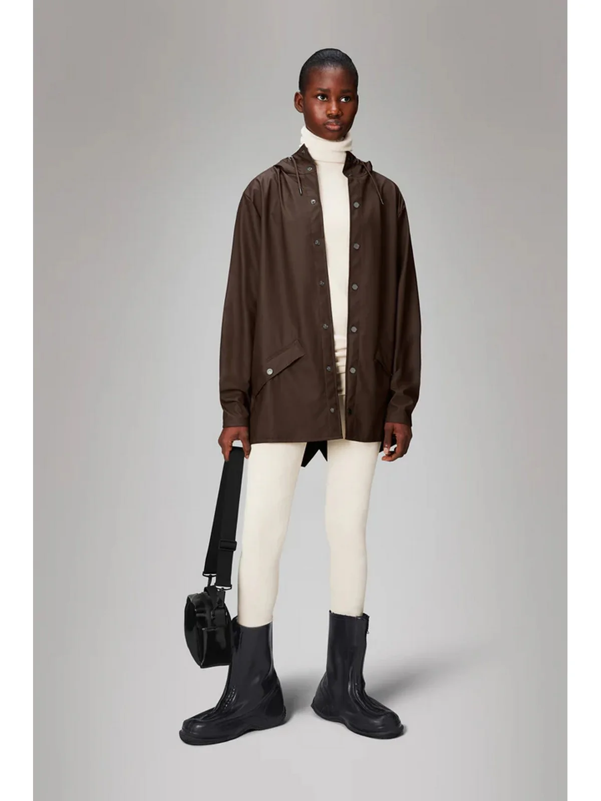 RAINS Giubbino Unisex adulto Jacket W3 12010 FRM Marrone - Image 6
