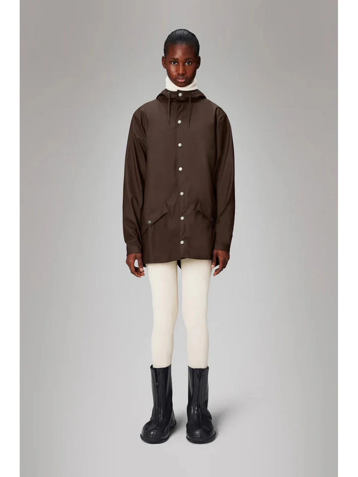 RAINS Giubbino Unisex adulto Jacket W3 12010 FRM Marrone - Image 7