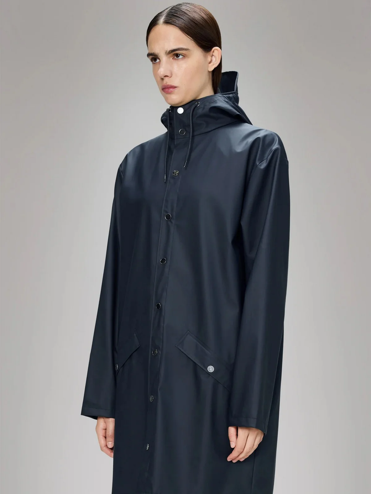 RAINS Giubbino Unisex adulto Long Jacket W3 12020 47 Navy NAVY - Image 2