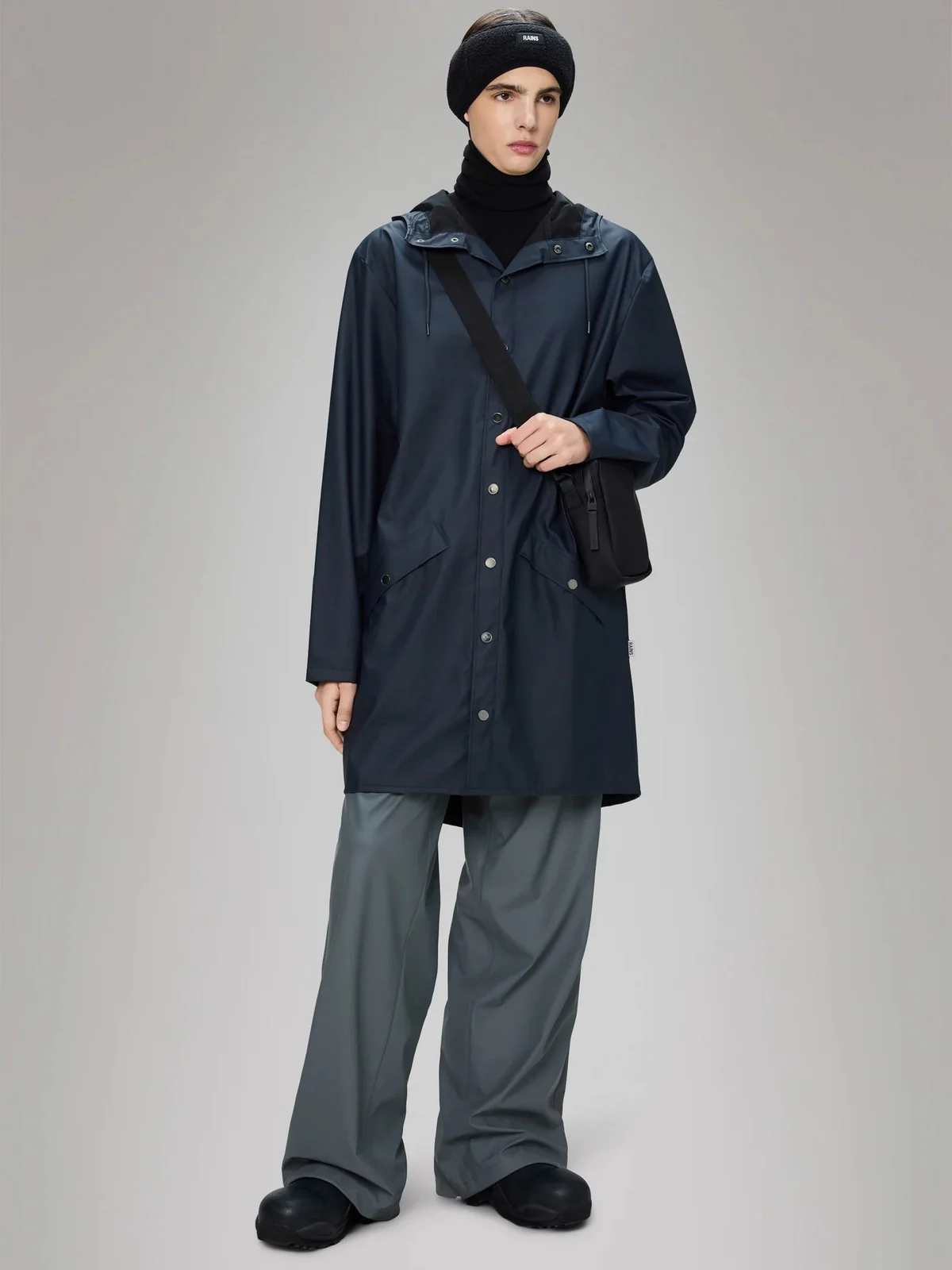 RAINS Giubbino Unisex adulto Long Jacket W3 12020 47 Navy NAVY - Image 3