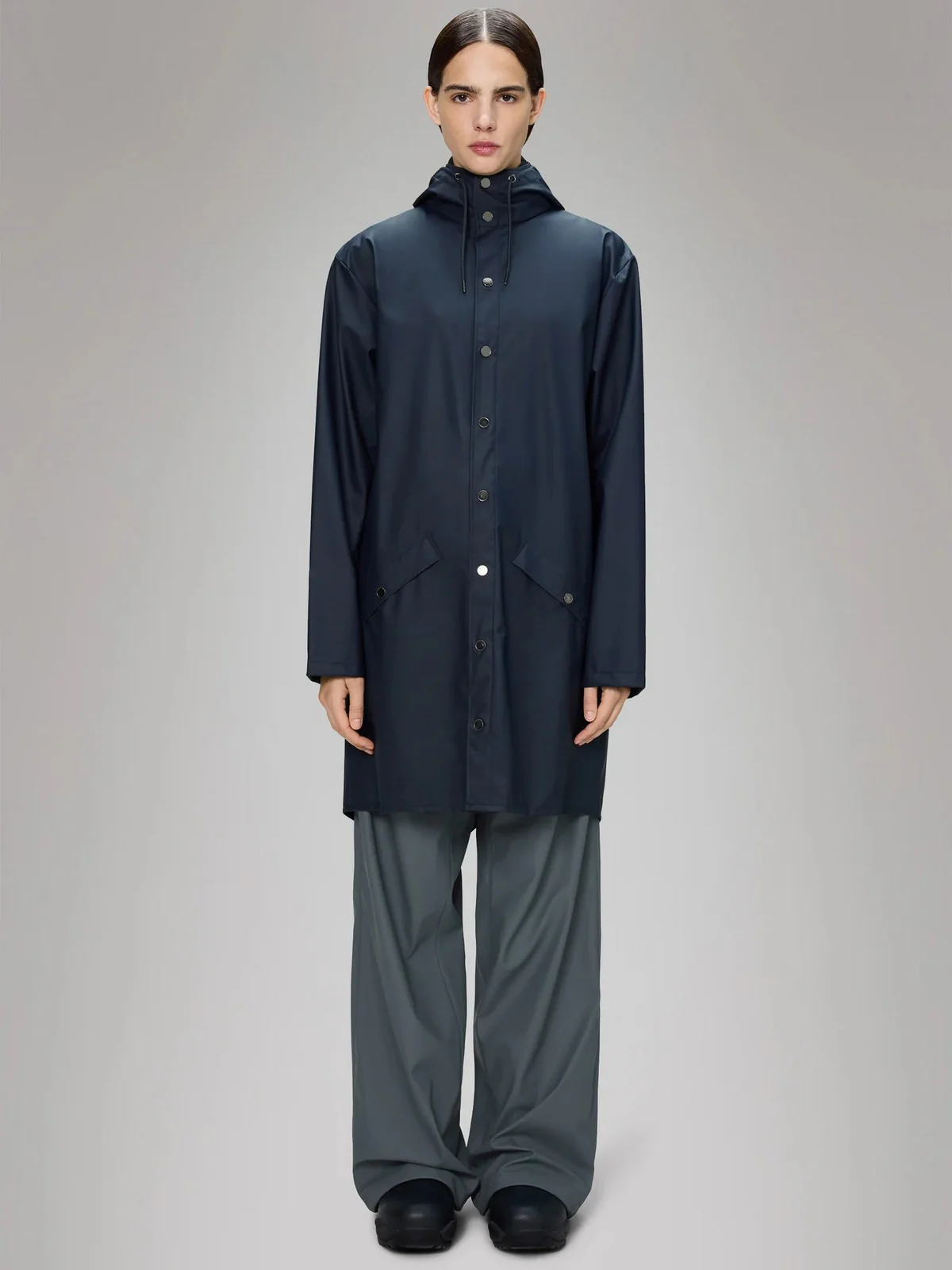 RAINS Giubbino Unisex adulto Long Jacket W3 12020 47 Navy NAVY - Image 5