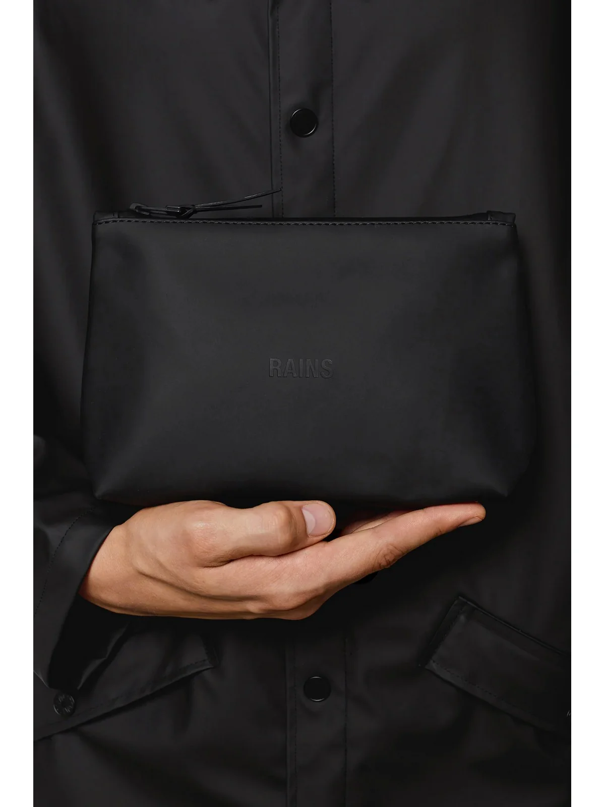 RAINS Pochette Unisex adulto Cosmetic Bag W3 15600 01 Black Nero - Image 2