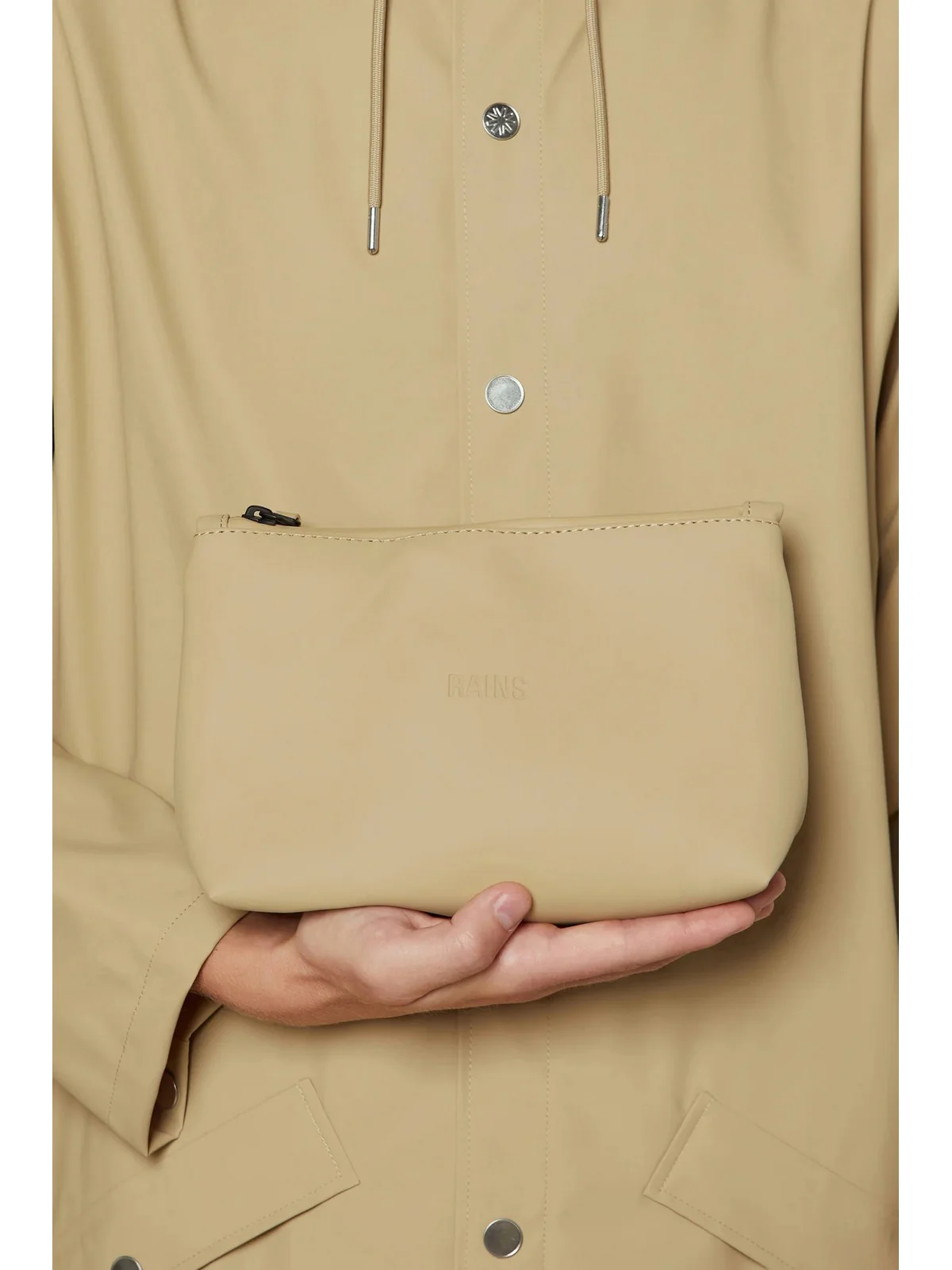 RAINS Pochette Unisex adulto Cosmetic Bag W3 15600 24 Sand Beige - Image 2