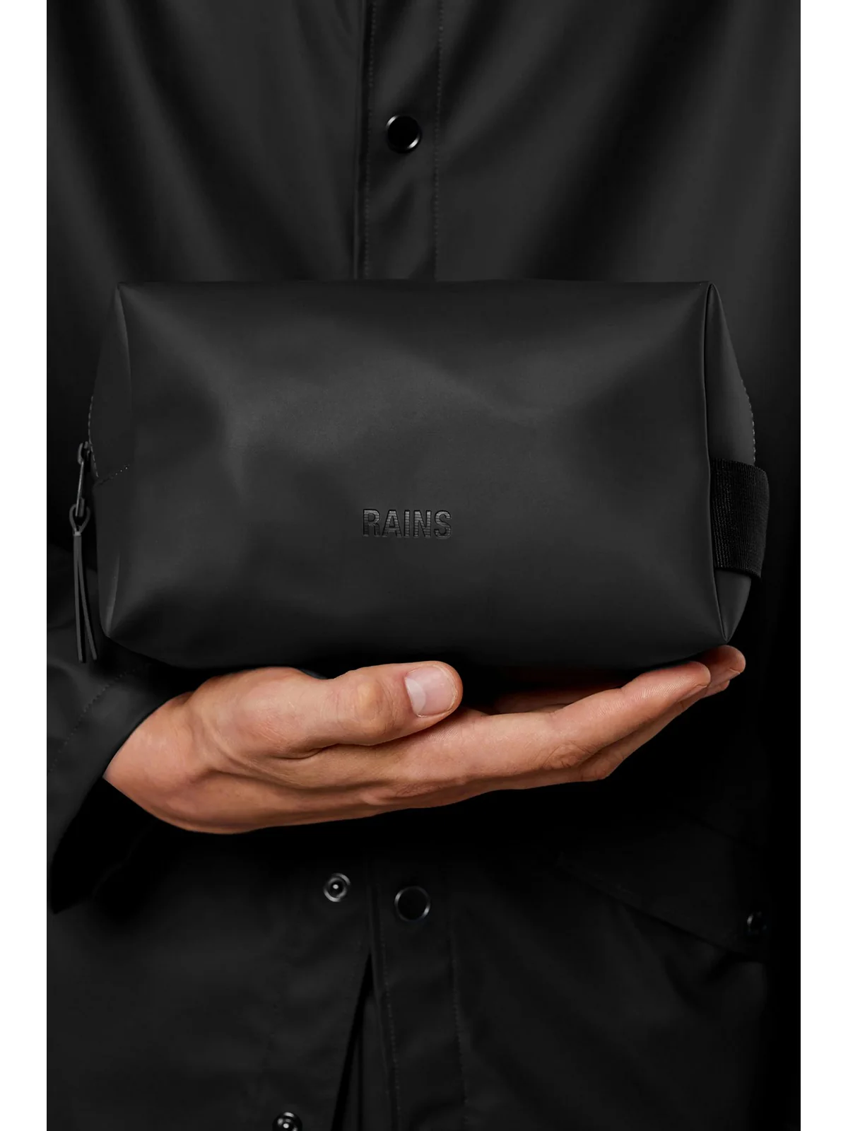 RAINS Pochette Unisex adulto Wash Bag Small W3 15580 01 Black Nero - Image 2