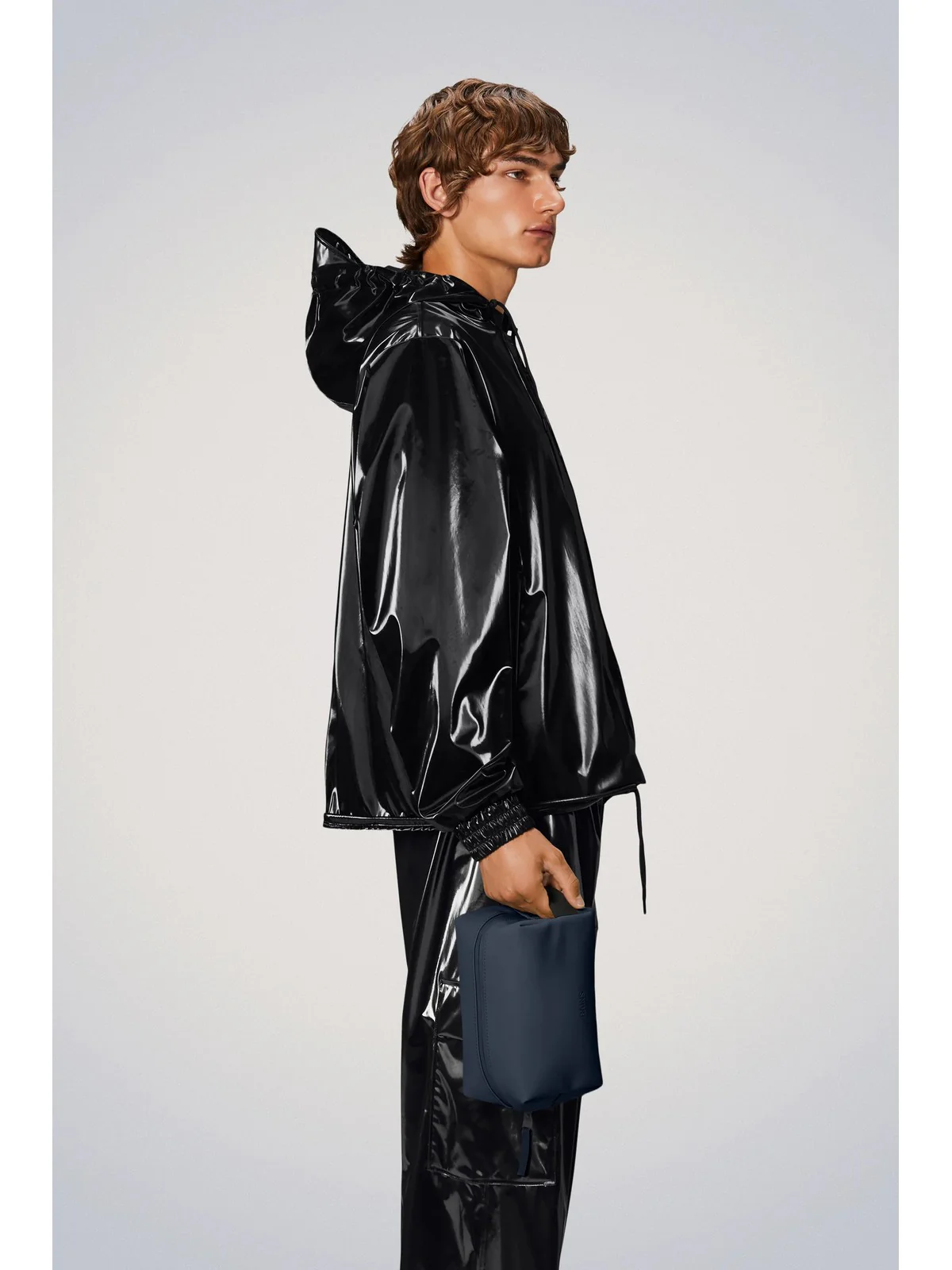 RAINS Pochette Unisex adulto Wash Bag Small W3 15580 47 Navy Blu - Image 3