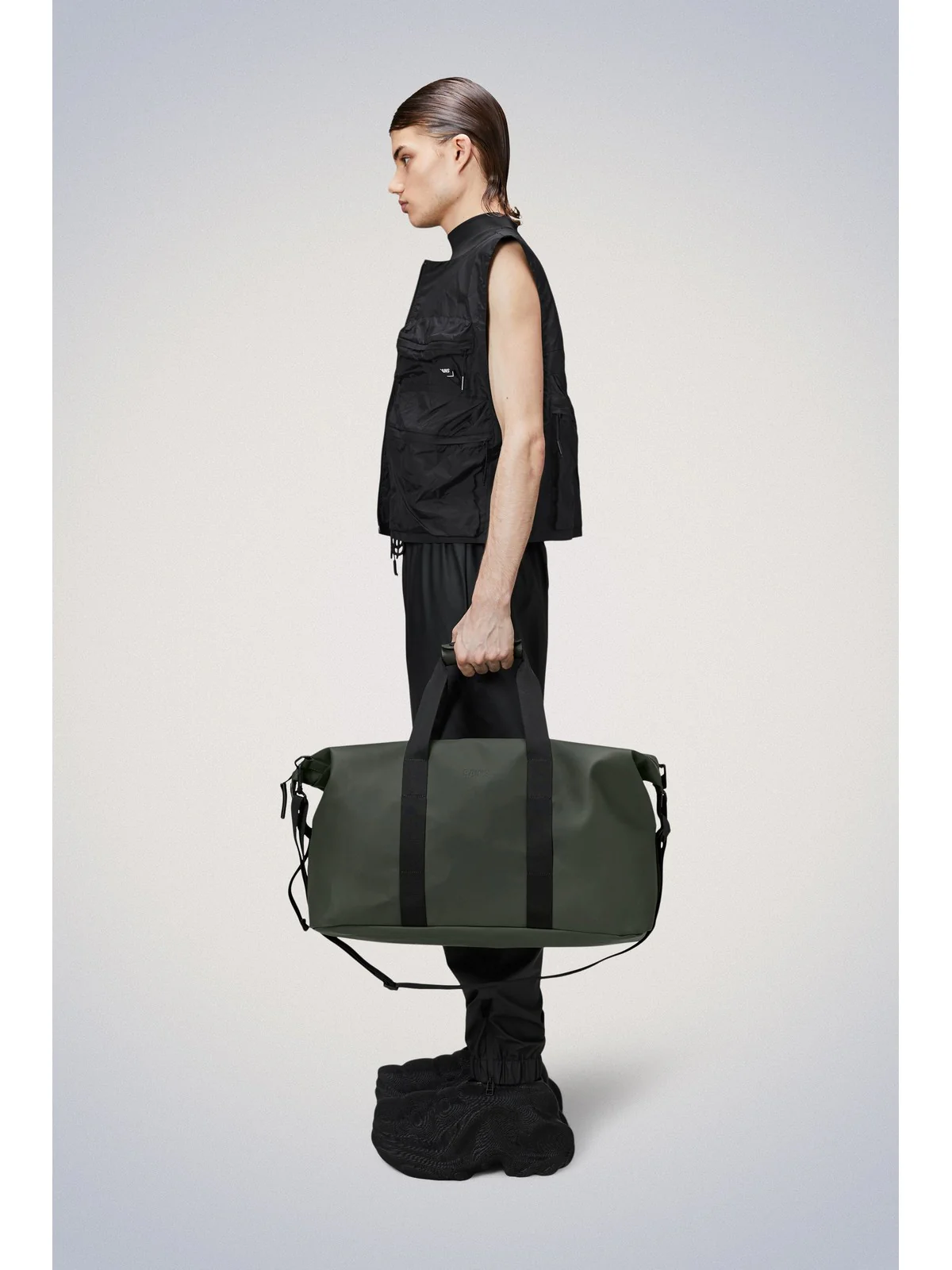 RAINS Valigie e Trolley Unisex adulto Hilo Weekend Bag W3 14200 03 Green Verde - Image 2