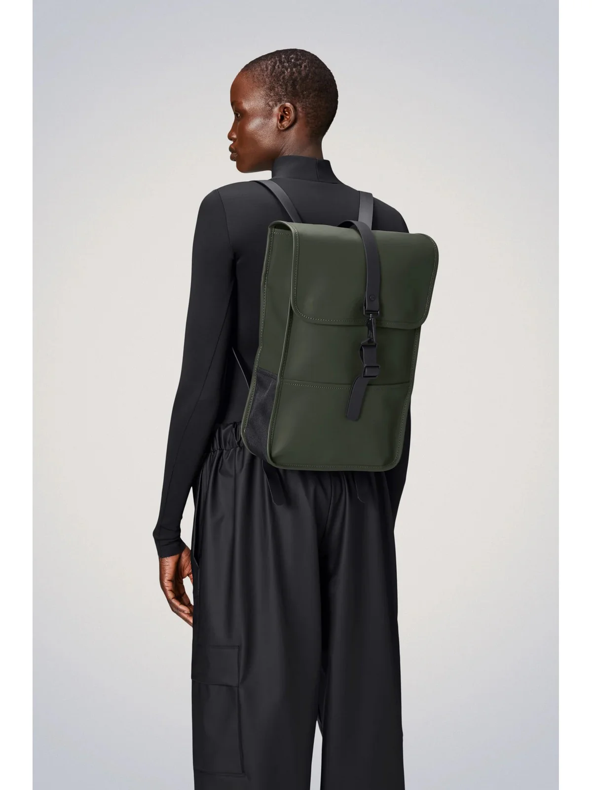 RAINS Zaino Unisex adulto Backpack Mini W3 13020 03 Green Verde - Image 4