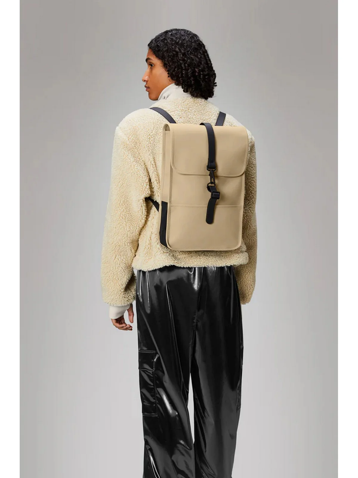 RAINS Zaino Unisex adulto Backpack Mini W3 13020 24 Sand Beige - Image 4
