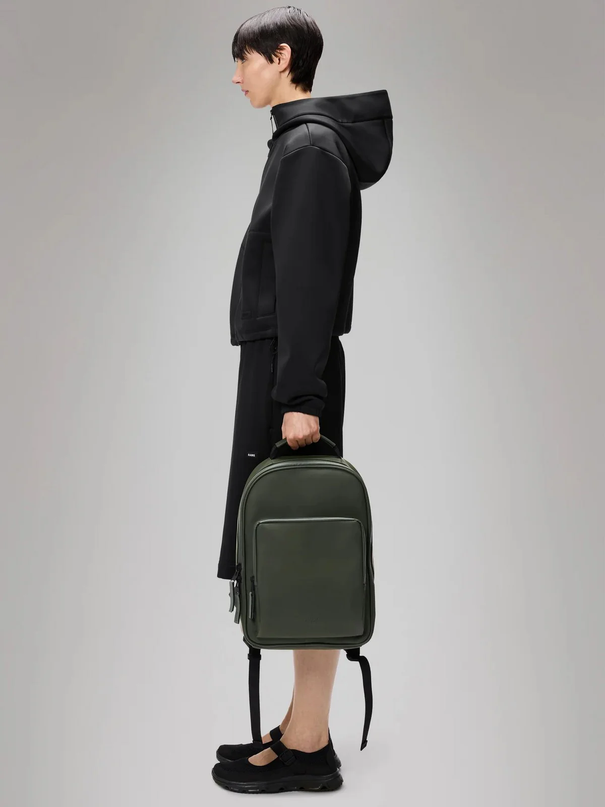 RAINS Zaino Unisex adulto Book Daypack W3 13260 03 Green Verde - Image 3