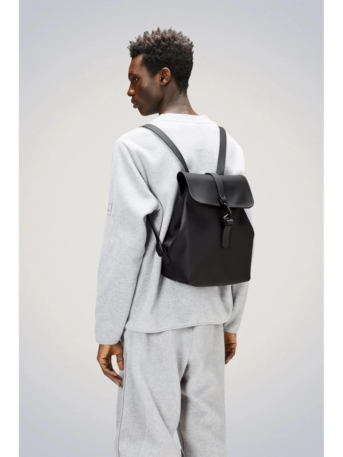 RAINS Zaino Unisex adulto Bucket Backpack W3 13040 01 Black Nero - Image 2