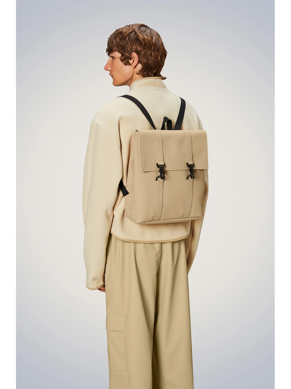 RAINS Zaino Unisex adulto MSN Bag Mini W3 13310 24 Sand Beige - Image 2