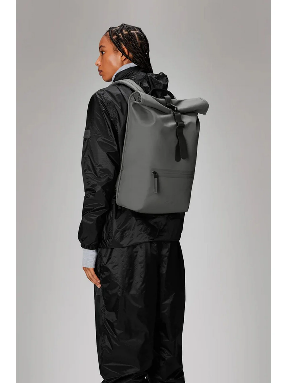 RAINS Zaino Unisex adulto Rolltop Rucksack W3 13320 GRY Grigio - Image 3