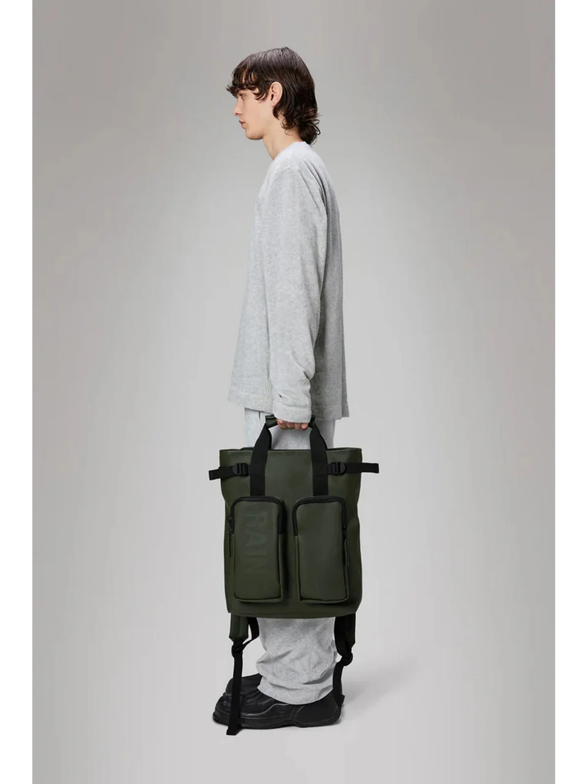 RAINS Zaino Unisex adulto Texel Tote Backpack W3 14240 03 Green GREEN - Image 4