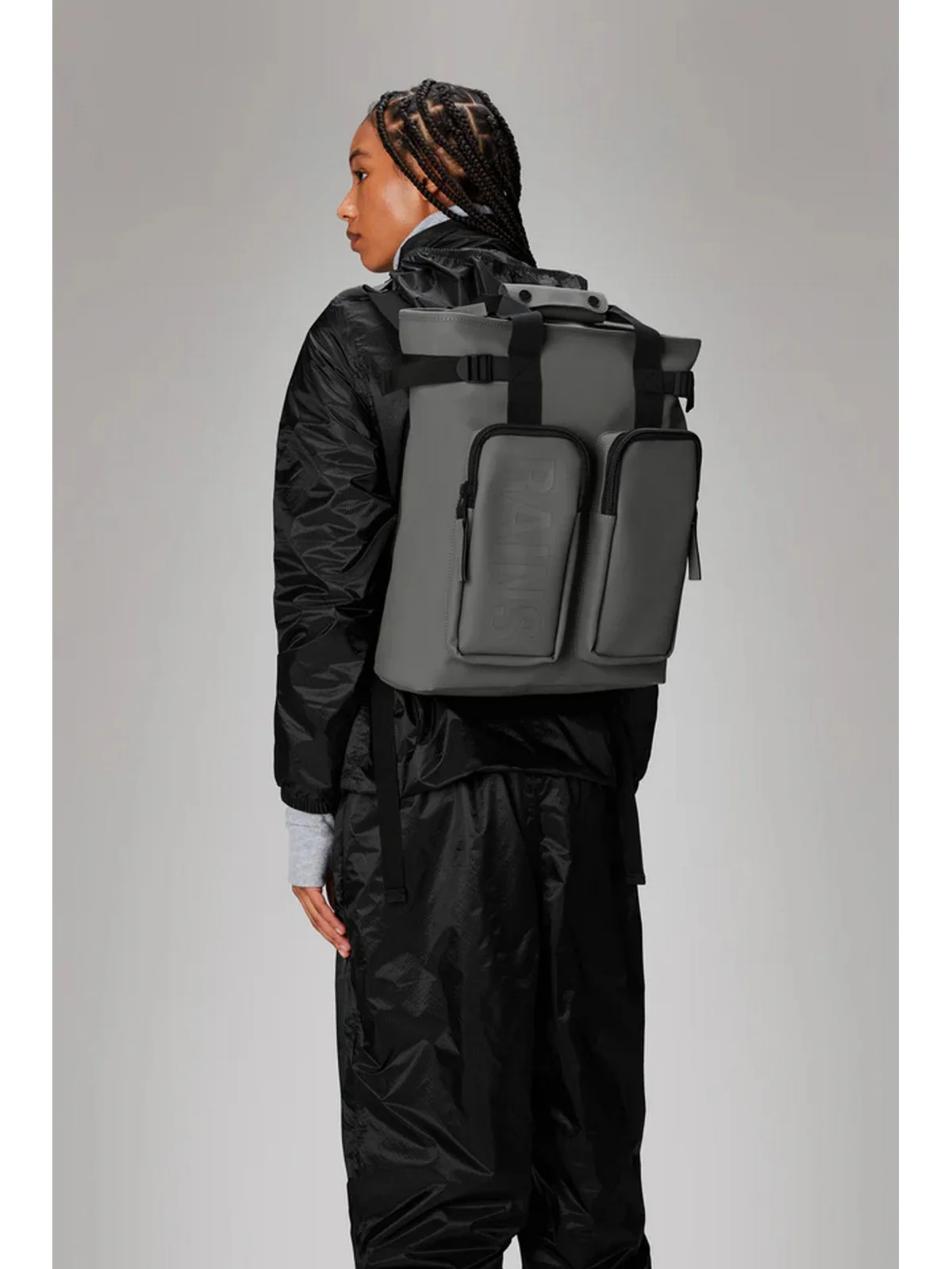 RAINS Zaino Unisex adulto Texel Tote Backpack W3 14240 GRY Grigio - Image 4