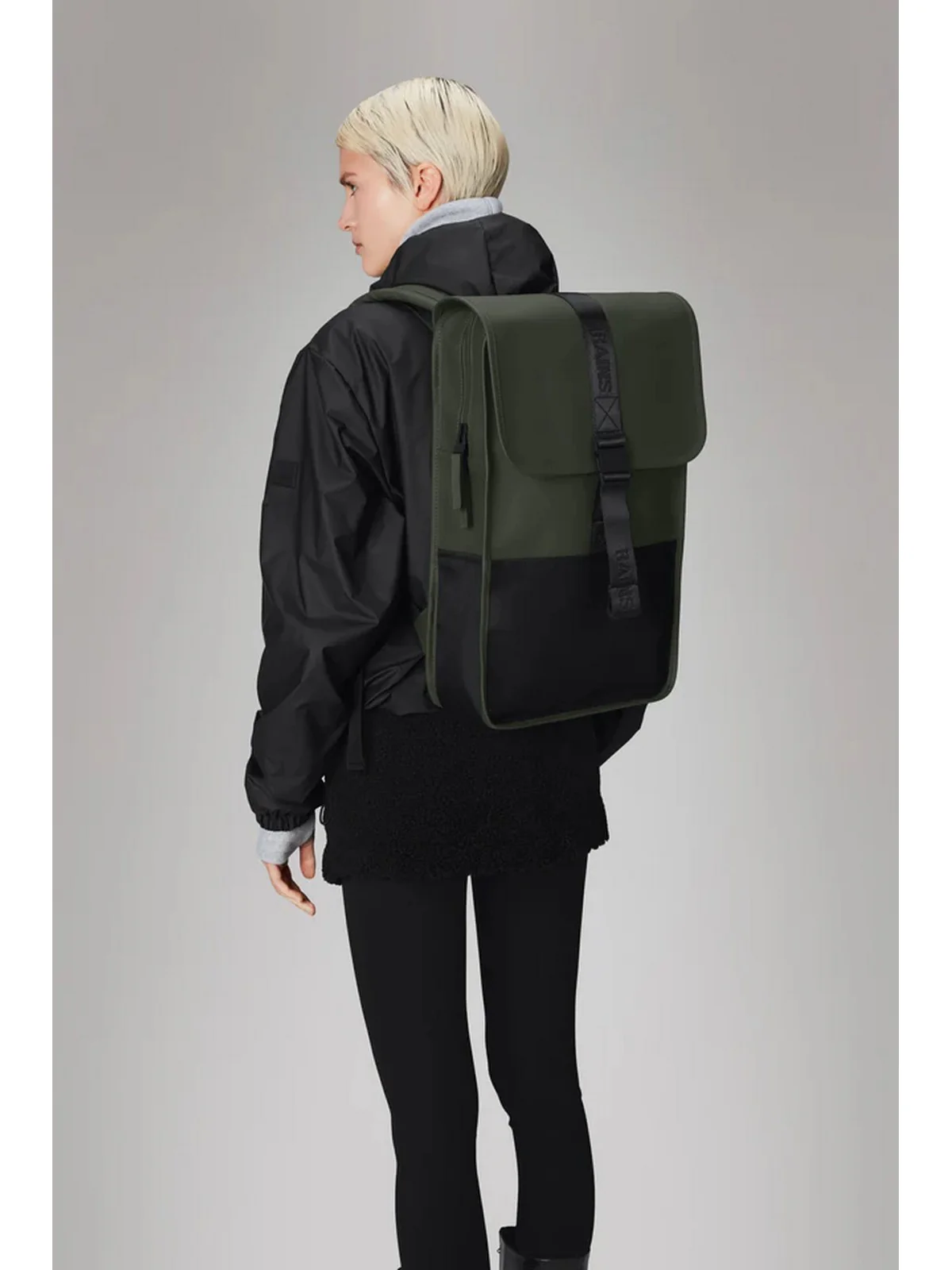 RAINS Zaino Unisex adulto Trail backpack 14400 GRE Verde - Image 2