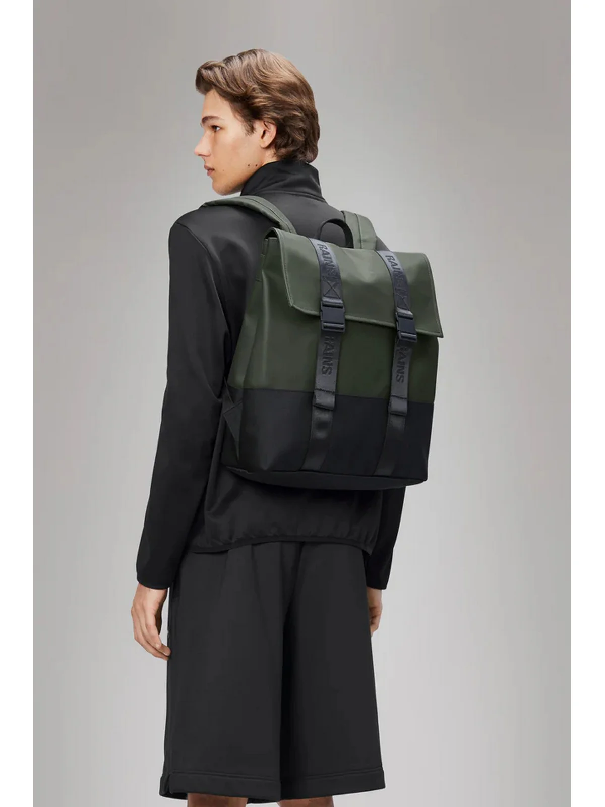 RAINS Zaino Unisex adulto Trail MSN Bag W3 14310 03 Green Verde - Image 2