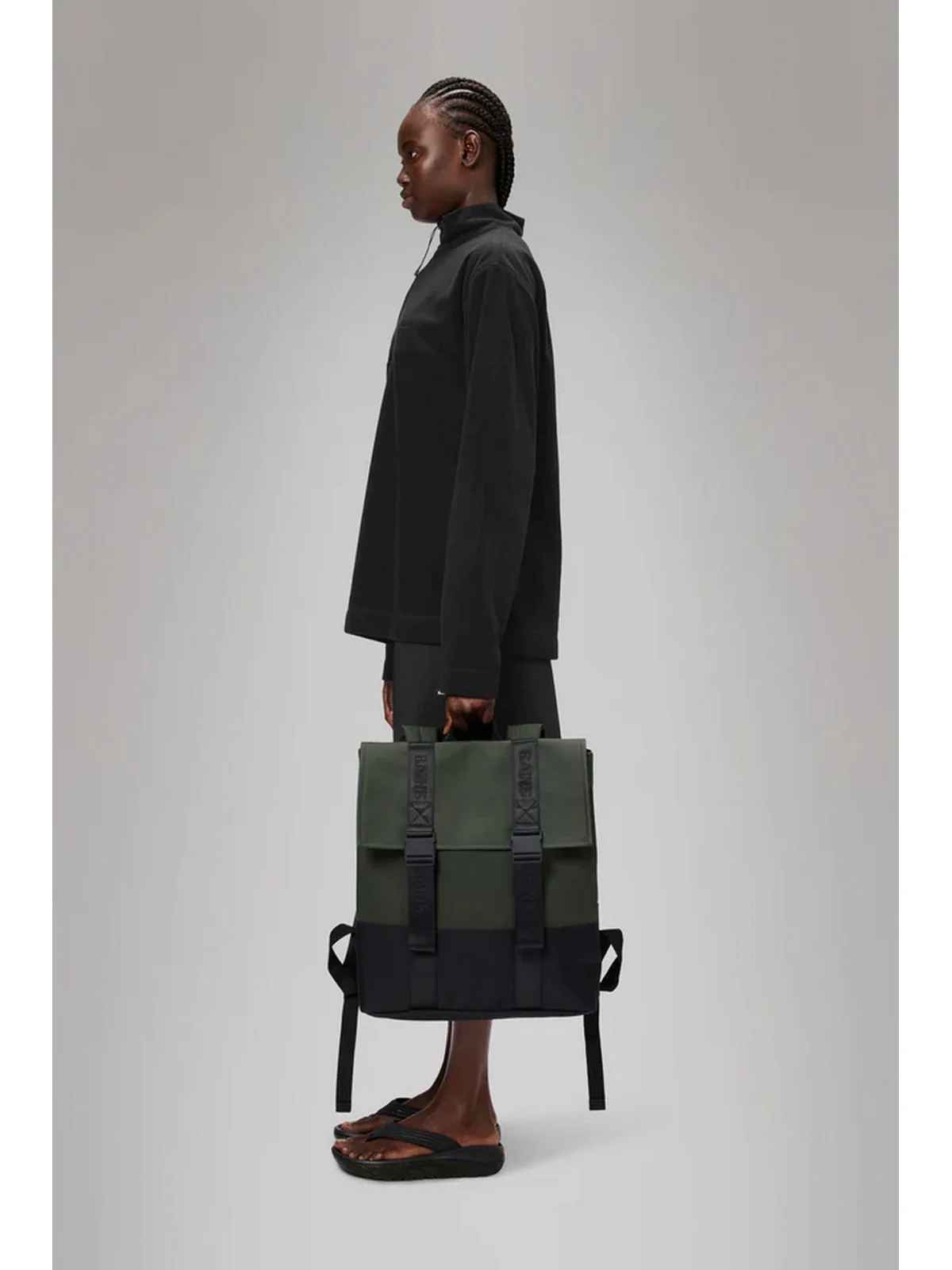 RAINS Zaino Unisex adulto Trail MSN Bag W3 14310 03 Green Verde - Image 4