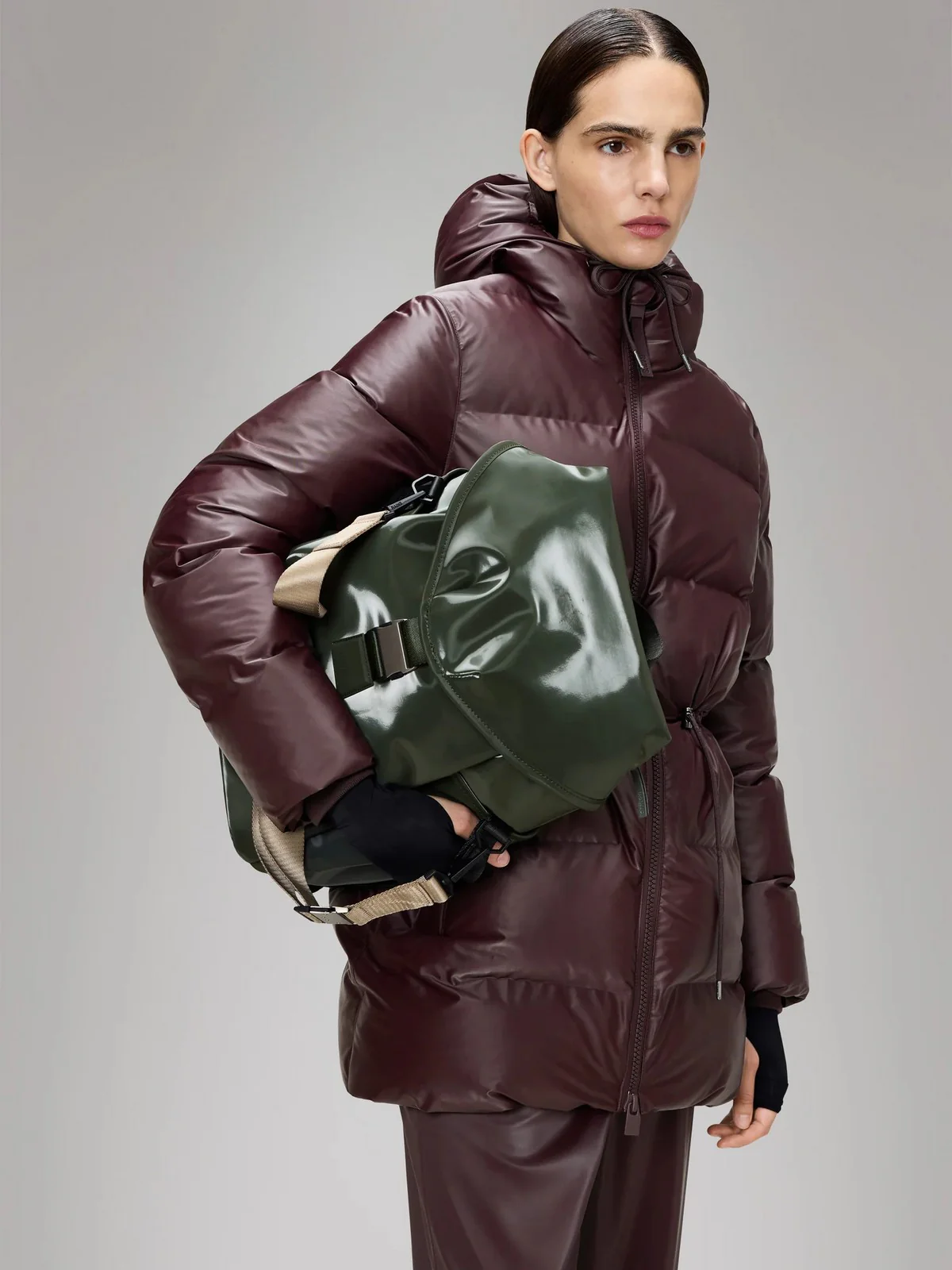 RAINS Zaino Unisex adulto Valera Bucket Backpack W3 14840 127 Swamp Swamp - Image 5