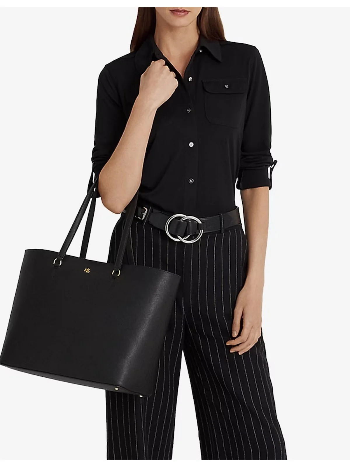 LAUREN RALPH LAUREN Borsa Donna 431911655 001 Nero - Image 2
