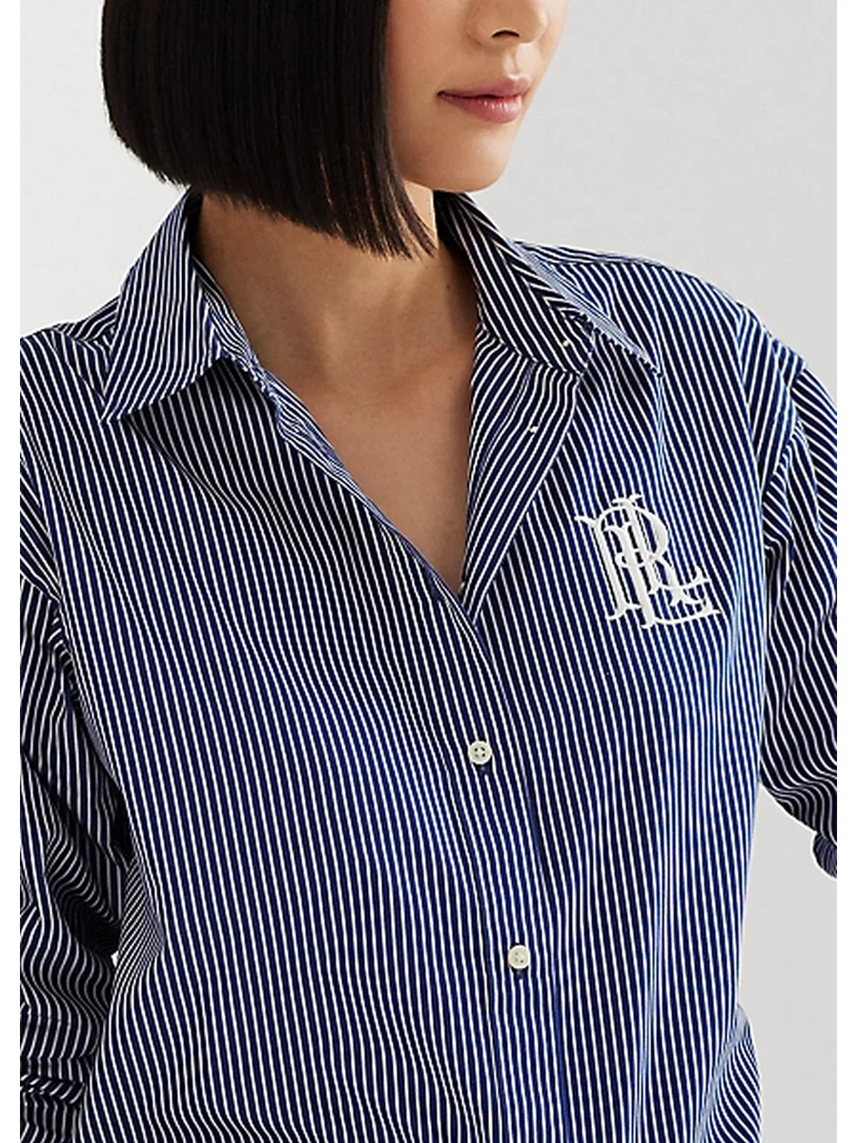 LAUREN RALPH LAUREN Camicia Donna 200928499 002 Blu - Image 4