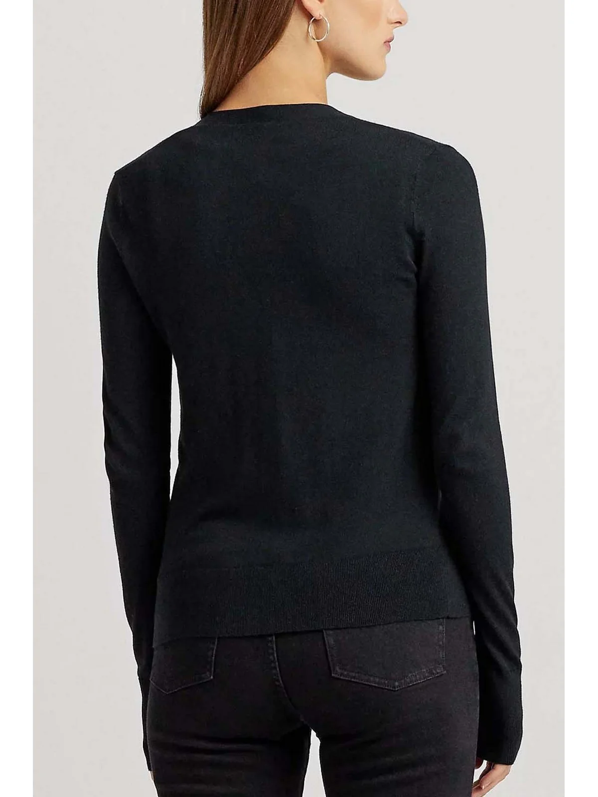 LAUREN RALPH LAUREN Cardigan Donna 200808207 001 POLO BLACK - Image 4