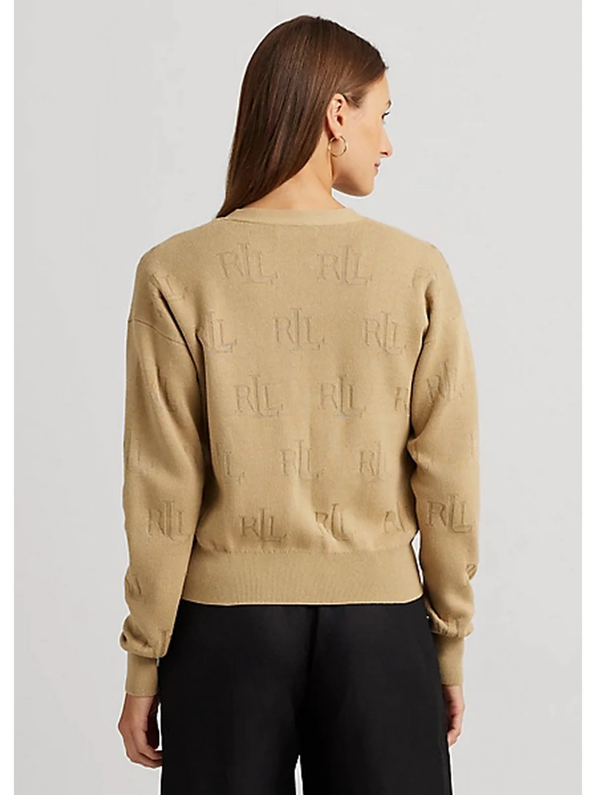 LAUREN RALPH LAUREN Cardigan Donna  200925671 003 Beige - Image 3