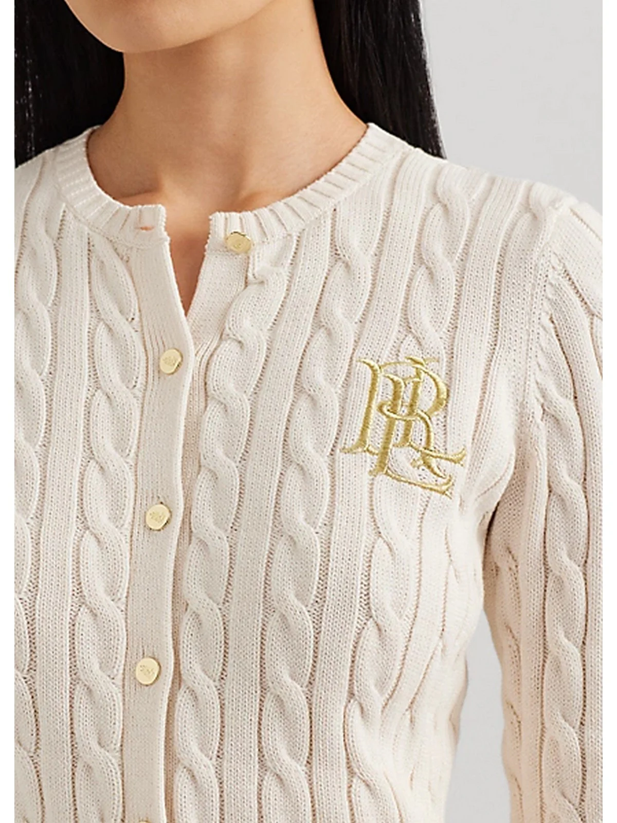 LAUREN RALPH LAUREN Cardigan Donna  200932225 001 MASCARPONE CREAM - Image 4