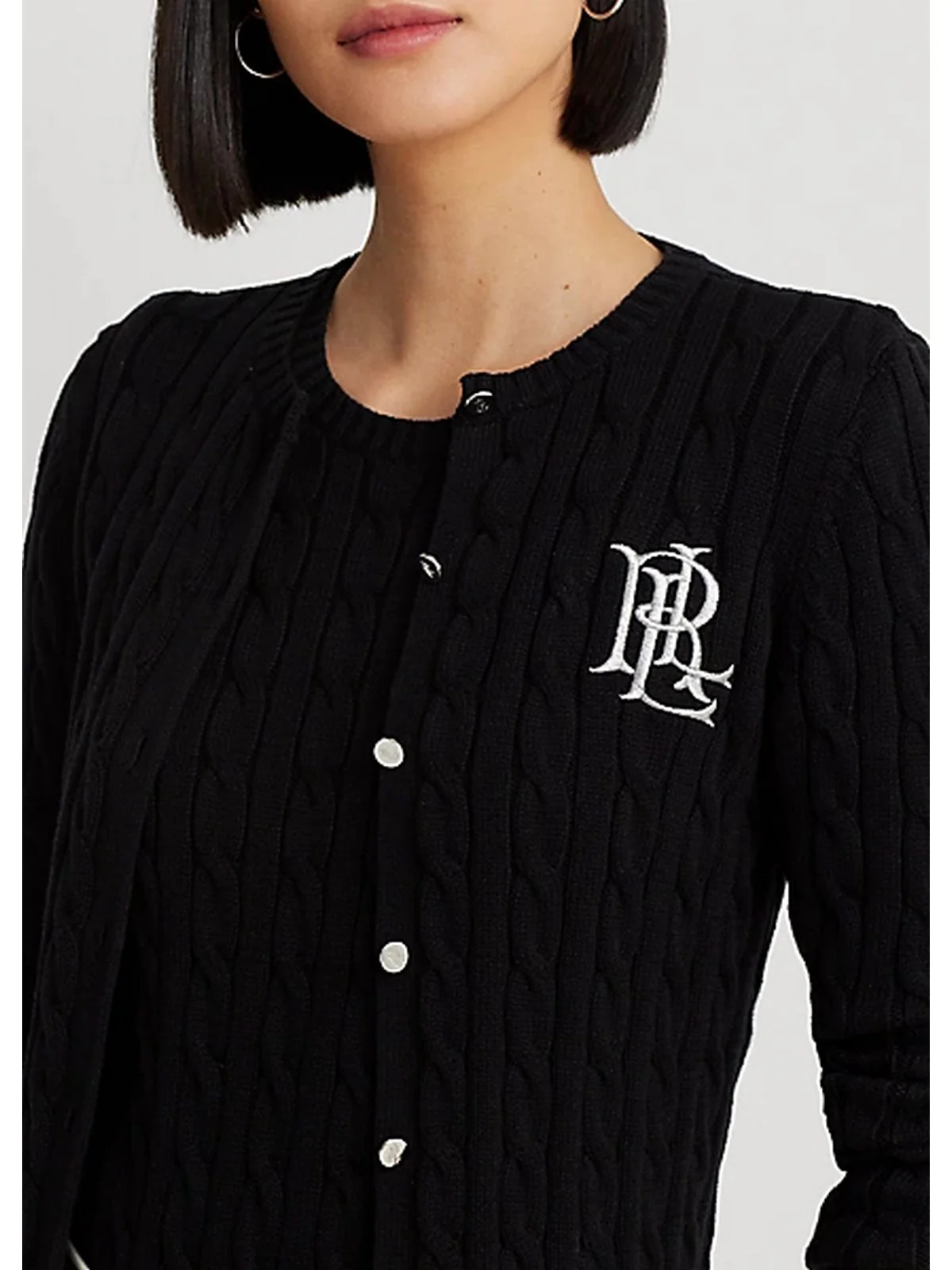LAUREN RALPH LAUREN Cardigan Donna 200932225 003 BLACK - Image 4
