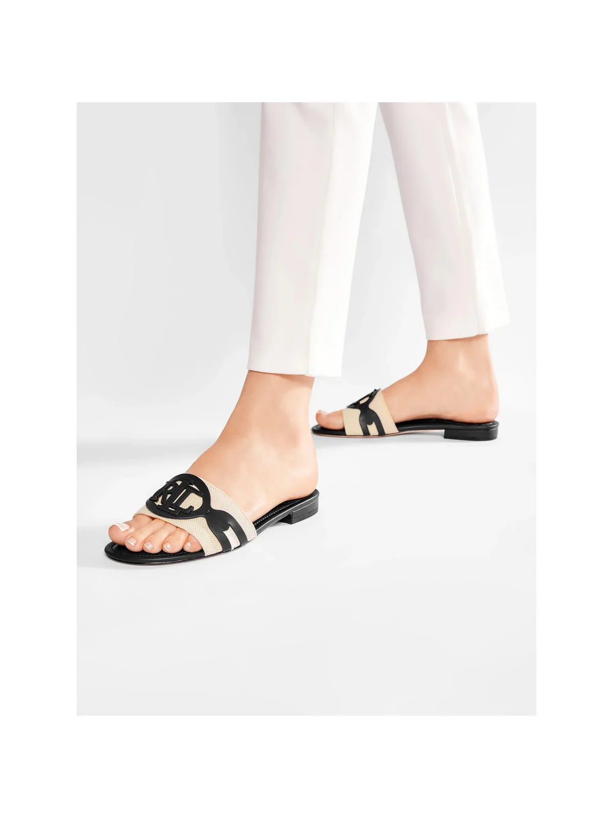 LAUREN RALPH LAUREN Ciabatta Donna  802826823 004 Nero - Image 6