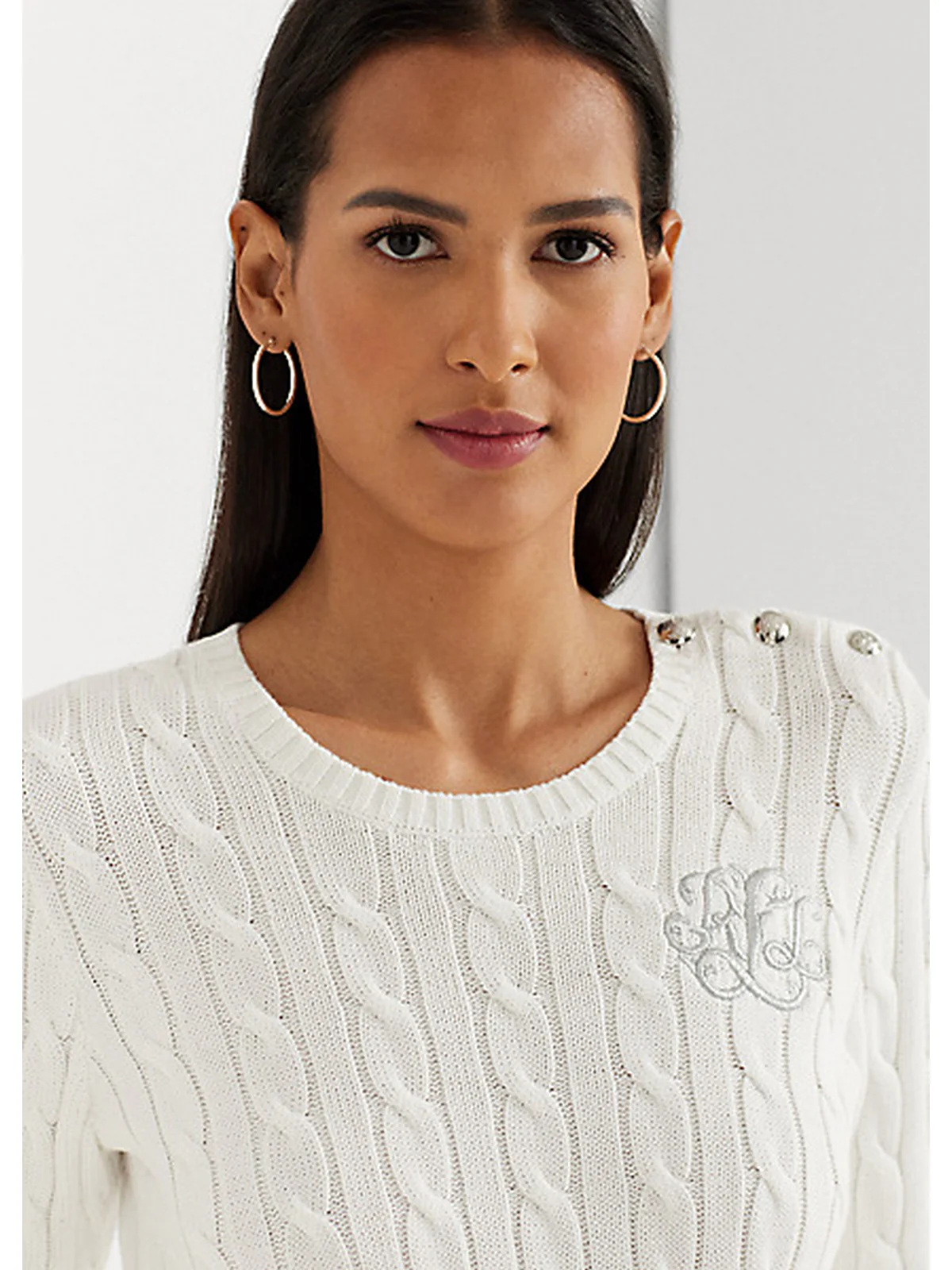 LAUREN RALPH LAUREN Maglia Donna  200925325 004 Bianco - Image 3