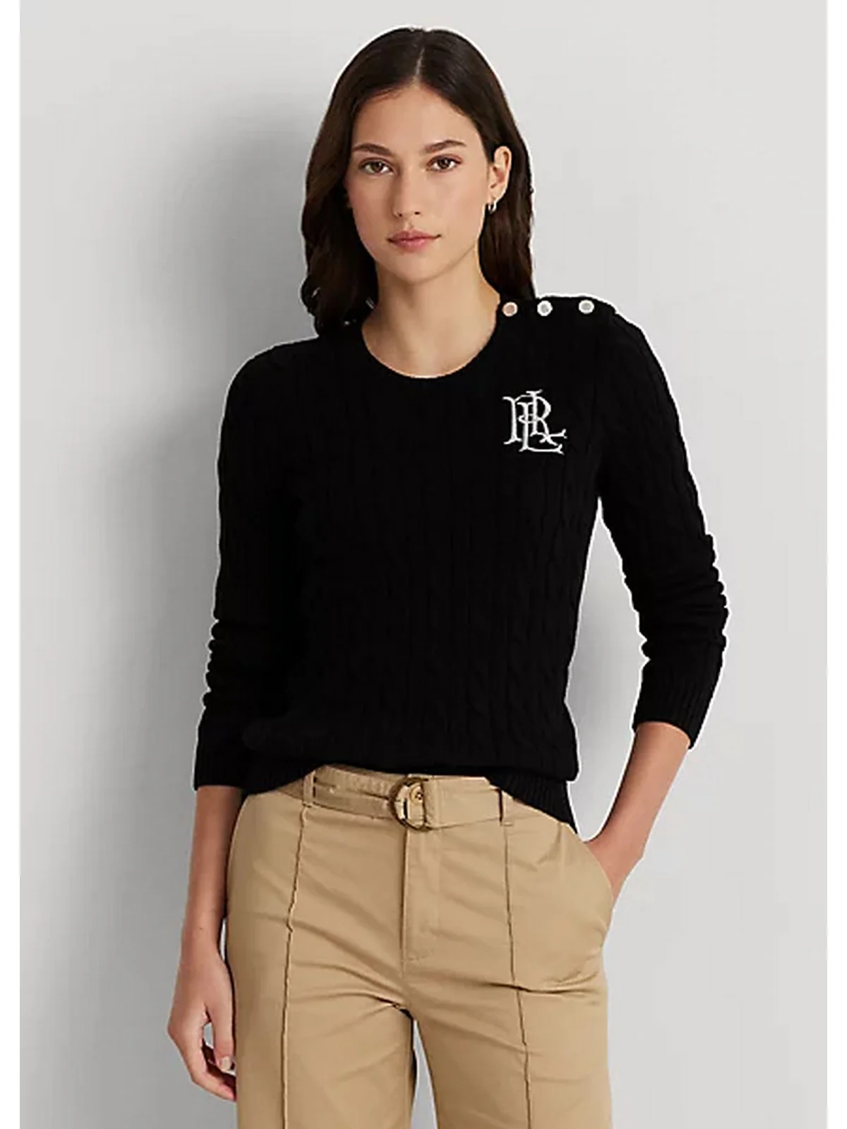 LAUREN RALPH LAUREN Maglia Donna 200932223 001 BLACK - Image 2