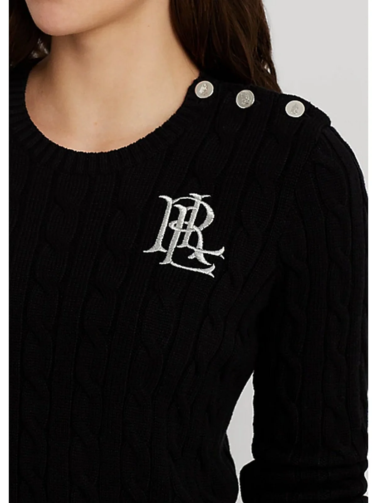 LAUREN RALPH LAUREN Maglia Donna 200932223 001 BLACK - Image 4