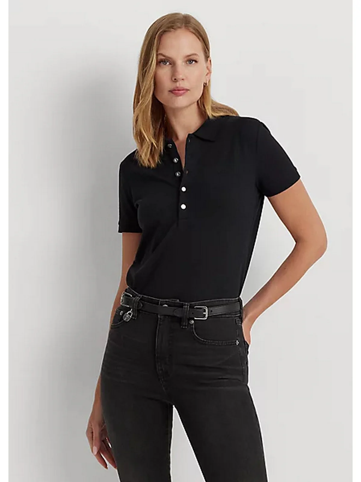 LAUREN RALPH LAUREN Polo Donna  200679219 003 POLO BLACK - Image 2