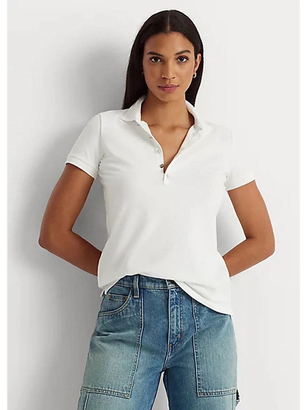 LAUREN RALPH LAUREN Polo Donna  200679219 008 Bianco - Image 2