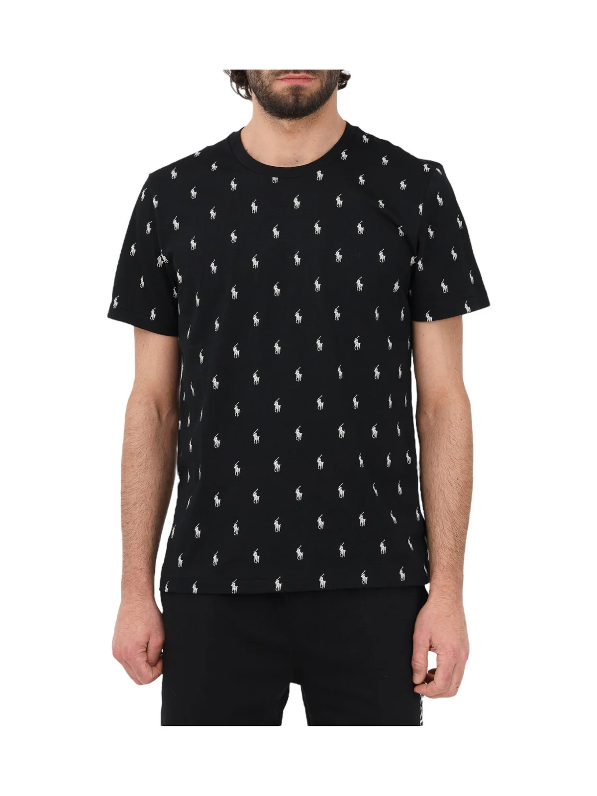 POLO RALPH LAUREN T-Shirt e Polo Uomo  714899612 005 Nero - Image 2