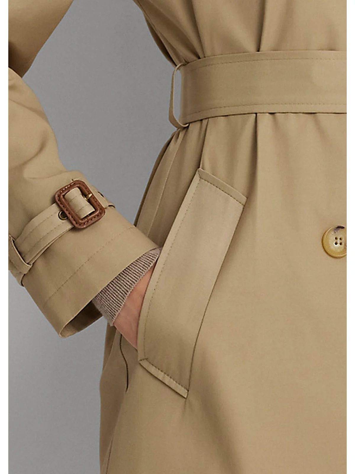 LAUREN RALPH LAUREN Trench Donna 297936851 002 Beige - Image 3