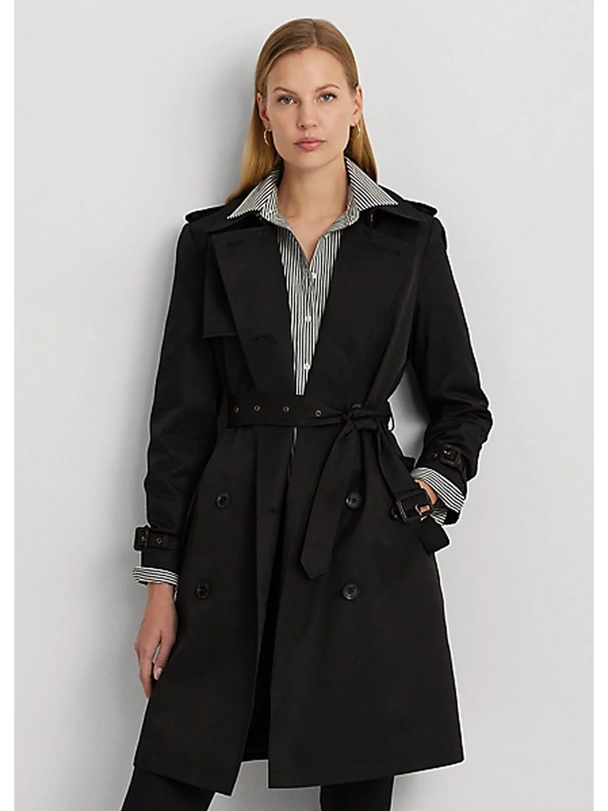 LAUREN RALPH LAUREN Trench Donna 297936856 001 Nero - Image 3