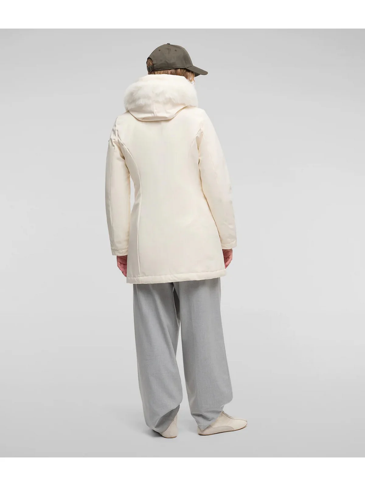 REFRIGIWEAR Cappotto Donna LADY TECH/1 FUR JACKET W99108 XT2429 A00152 Beige - Image 4