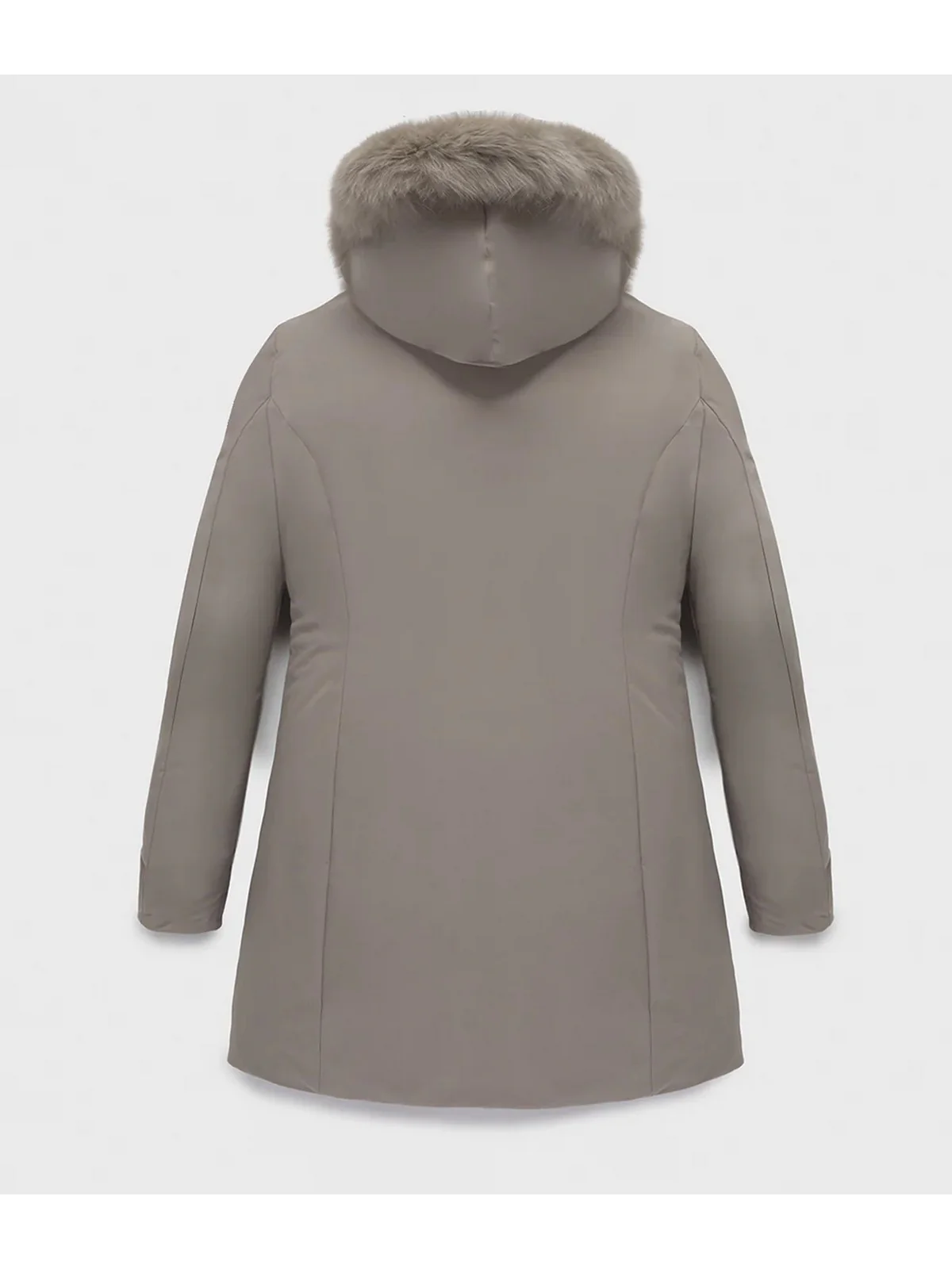 REFRIGIWEAR Piumino Donna LADY TECH/1 FUR JACKET W99108 XT3790 A00220 NEW BEIGE - Image 4