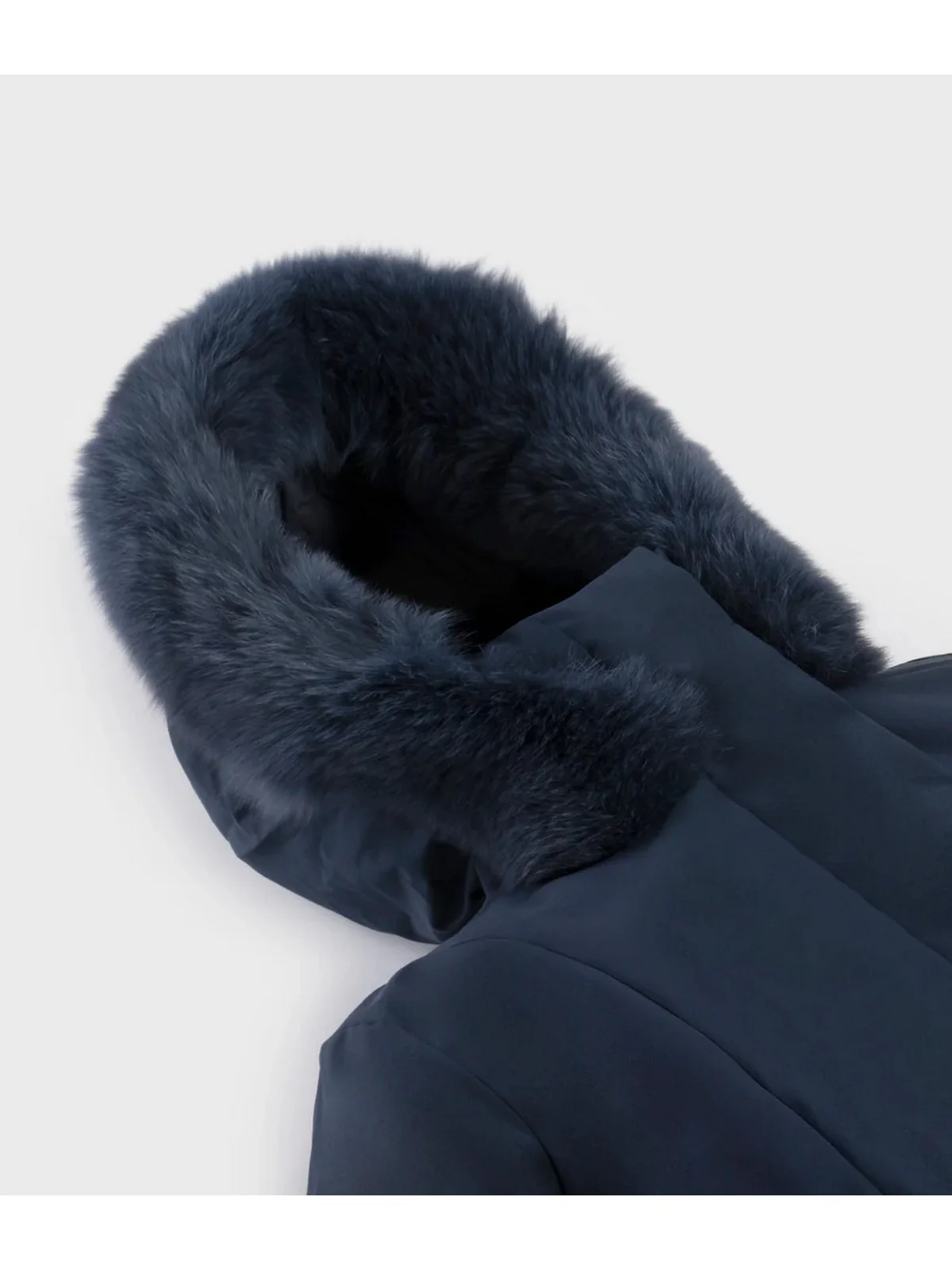 REFRIGIWEAR Piumino Donna LADY TECH/1 FUR JACKET W99108 XT3790 F03700 DARK BLUE - Image 3